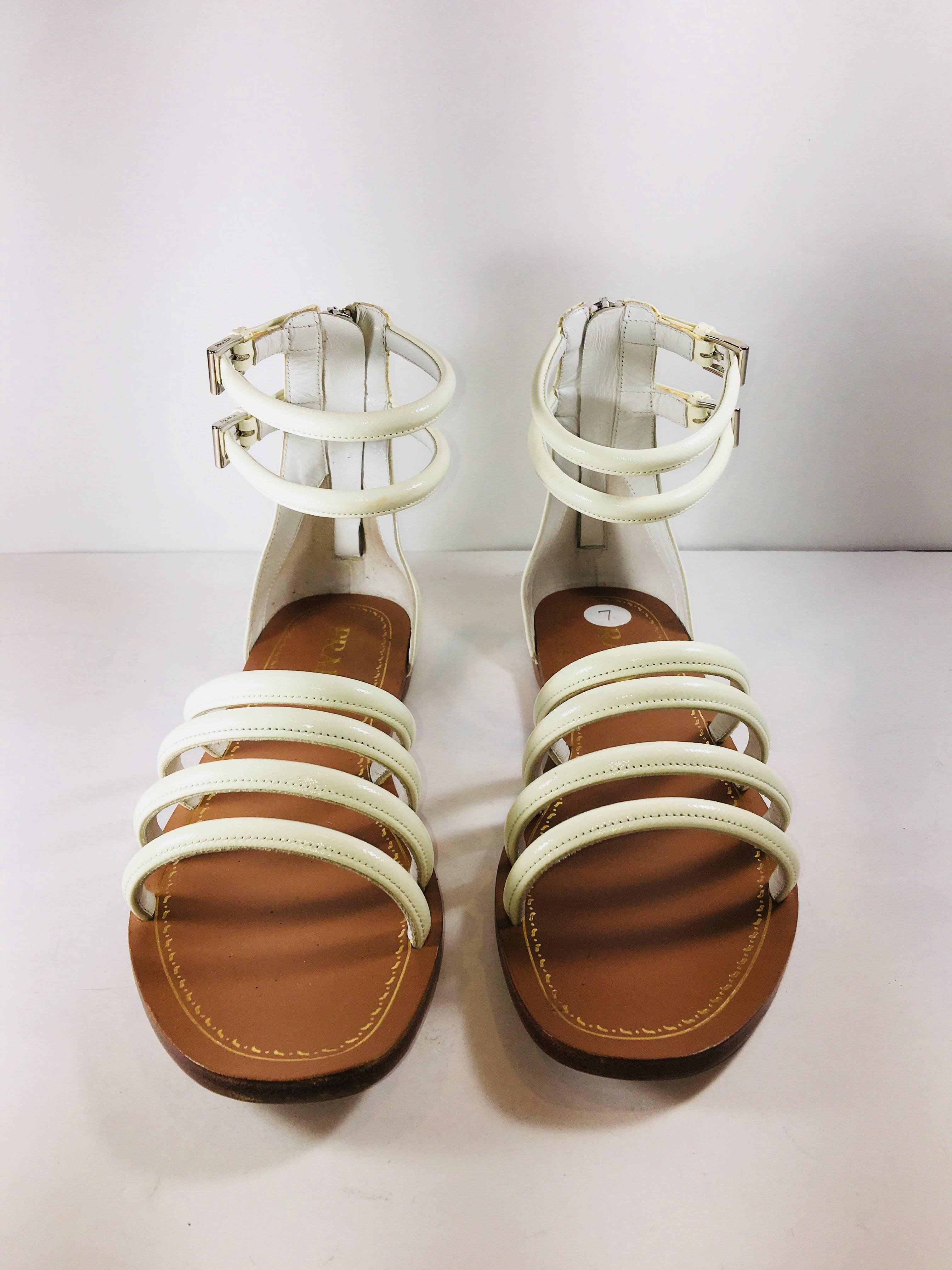 Prada Open Toe Sandal In Excellent Condition In Bridgehampton, NY