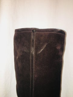Prada Suede Knee High Boot