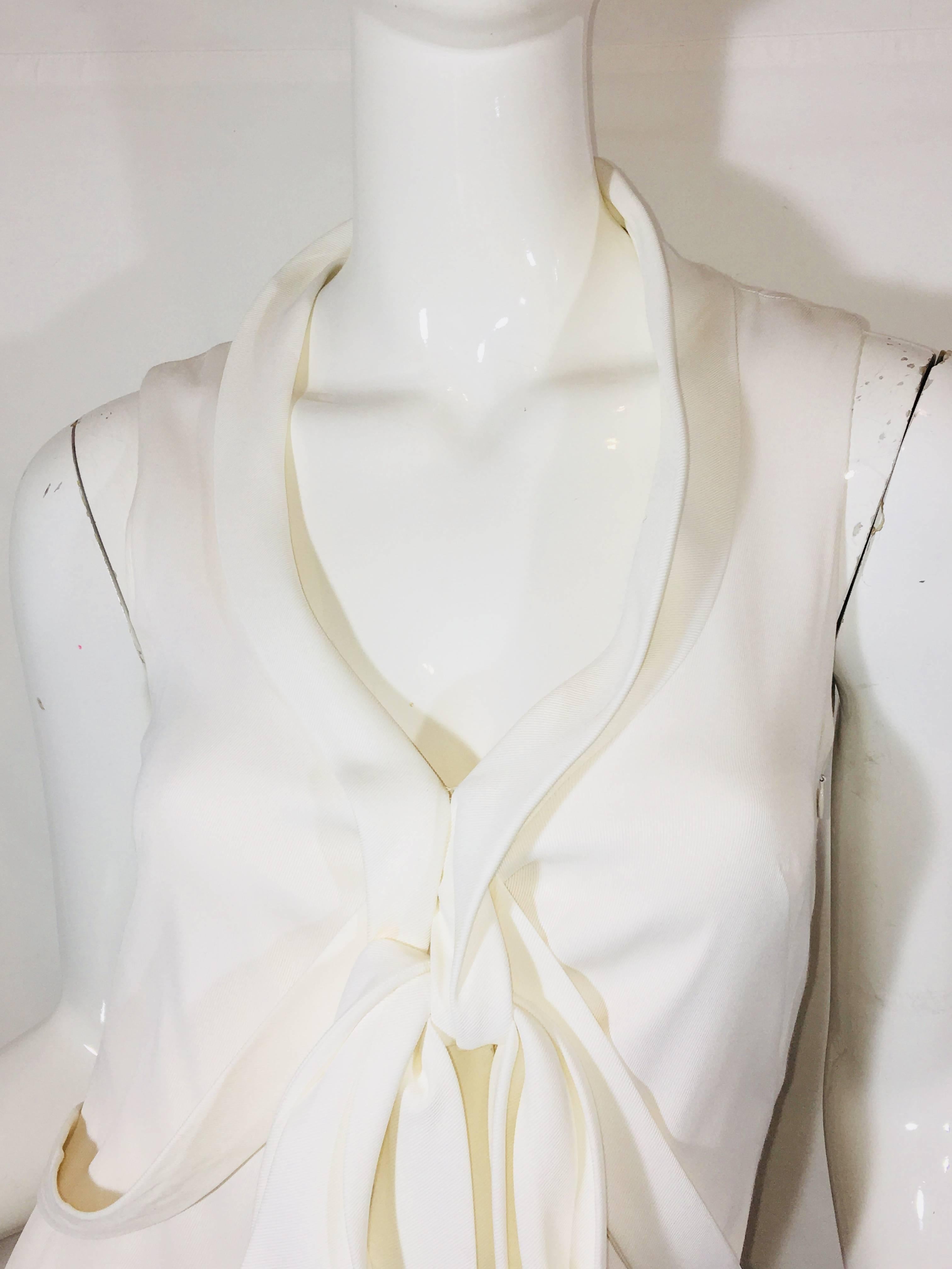 Zac Posen Silk Dress with Tie In Fair Condition In Bridgehampton, NY