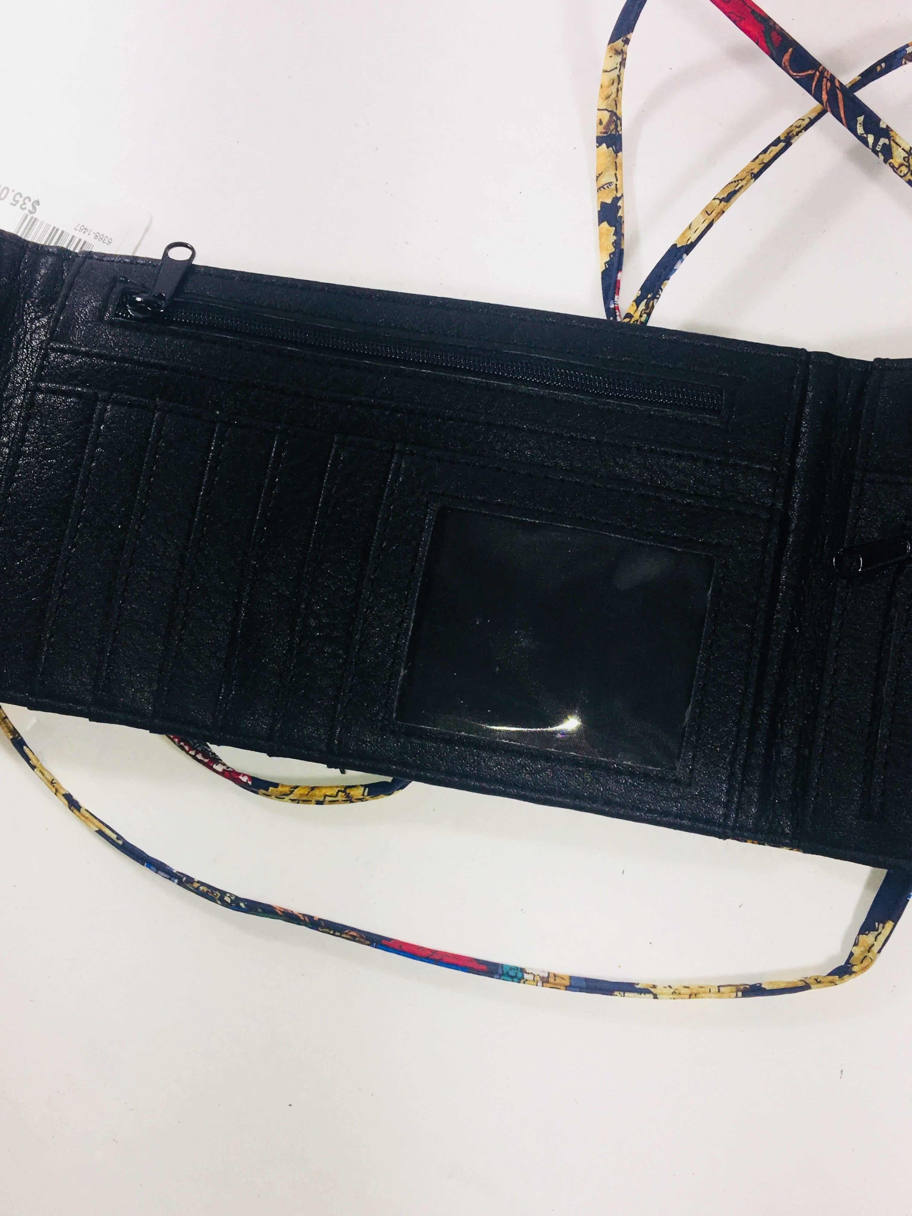 Black Nicole Miller Crossbody Wallet