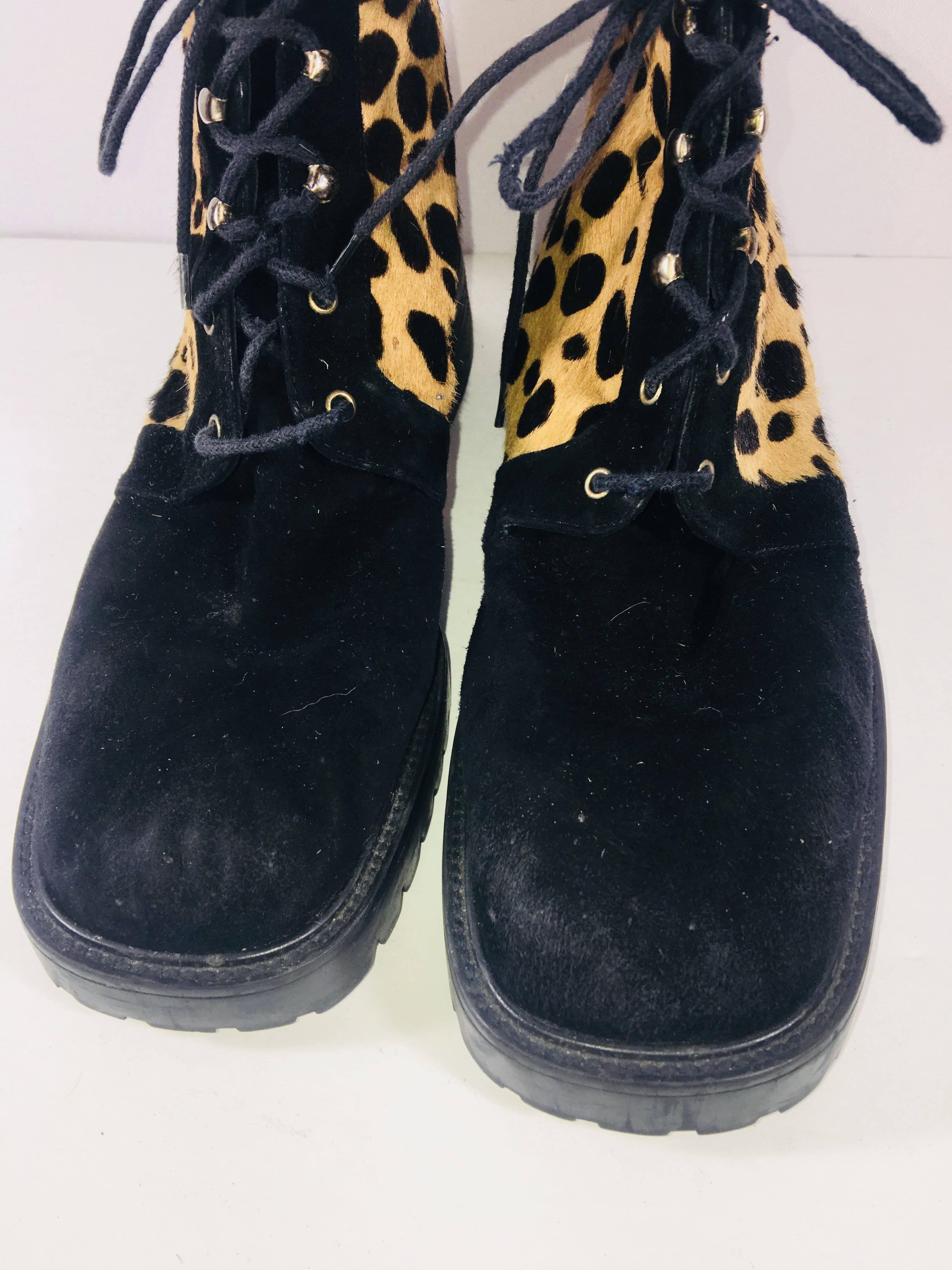 cheetah ankle boots