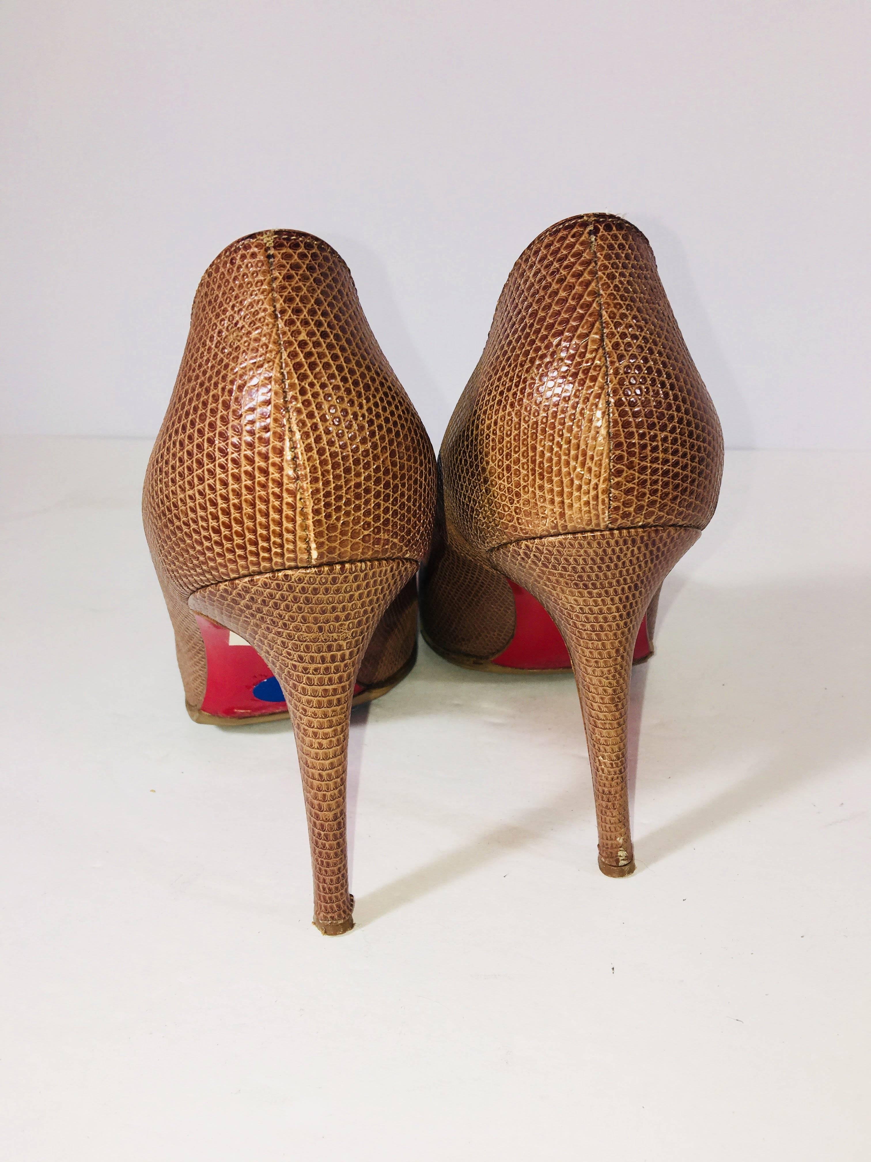 Christian Louboutin Embossed Pumps 1