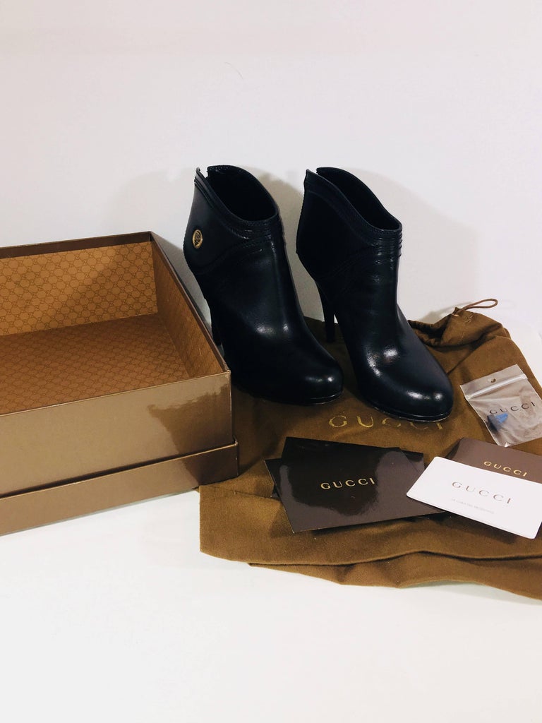 Gucci Pelle Cuoio Bootie at 1stDibs