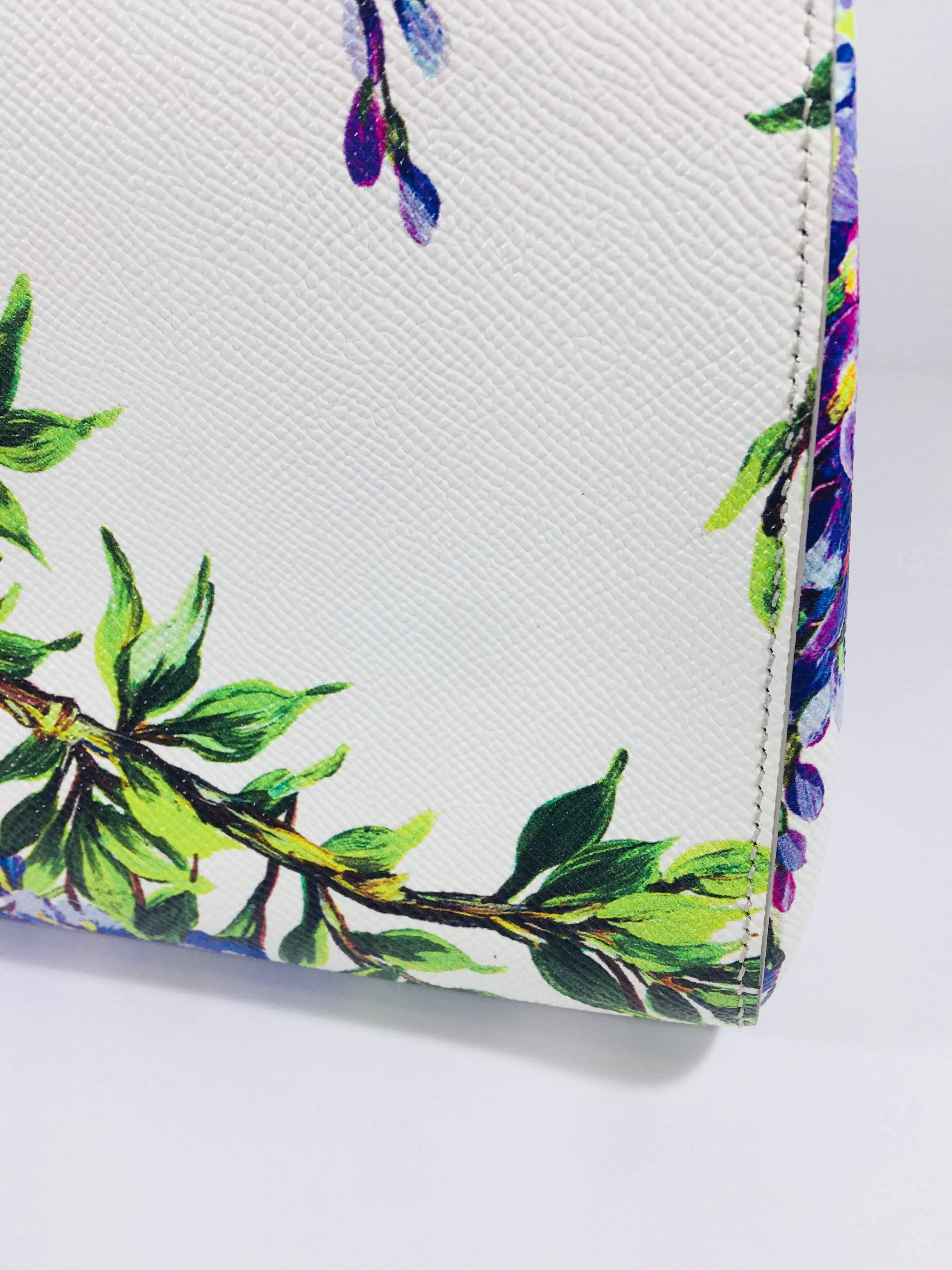 Dolce & Gabbana Small Floral Print Top Handle Bag 3