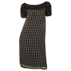 Dries Van Noten Short Sleeve Black/White Printed Dress