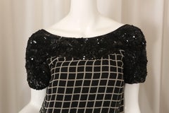 Dries Van Noten Short Sleeve Black/White Printed Dress
