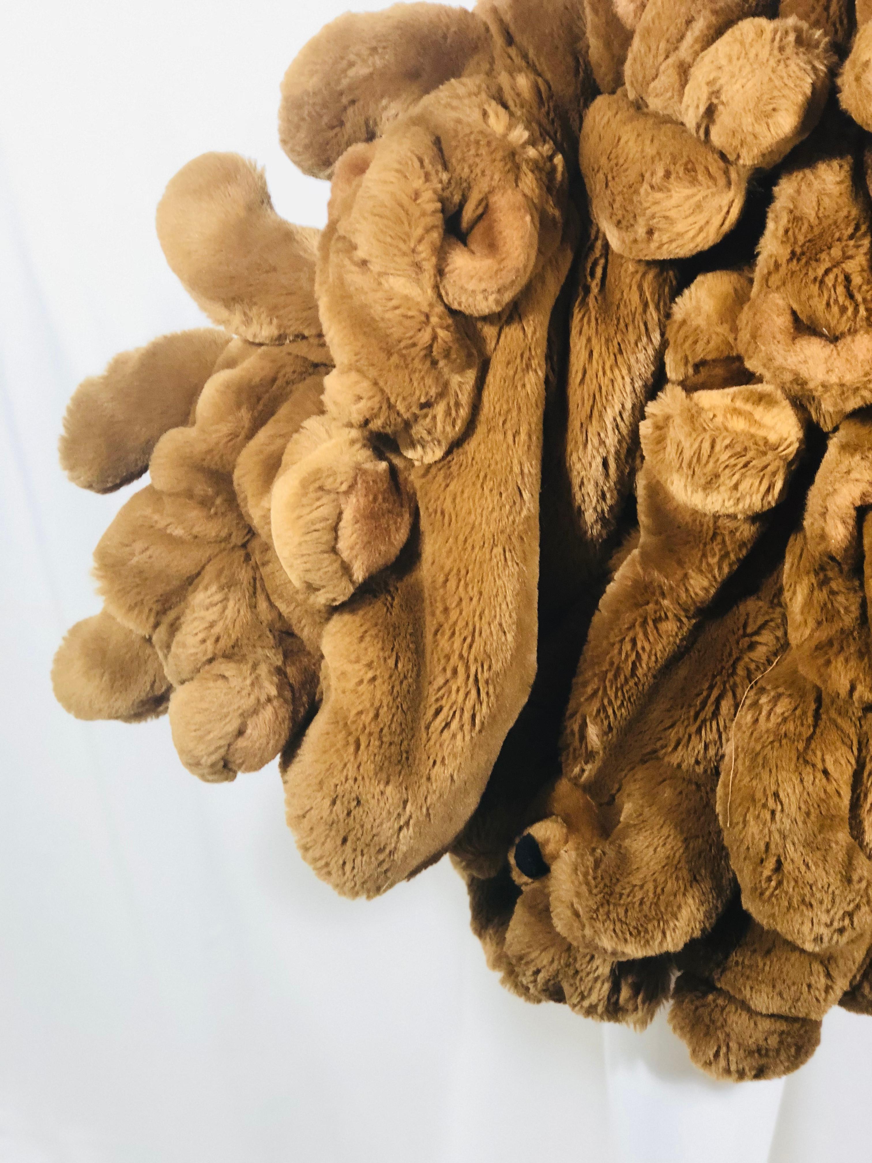coat made of teddy bears