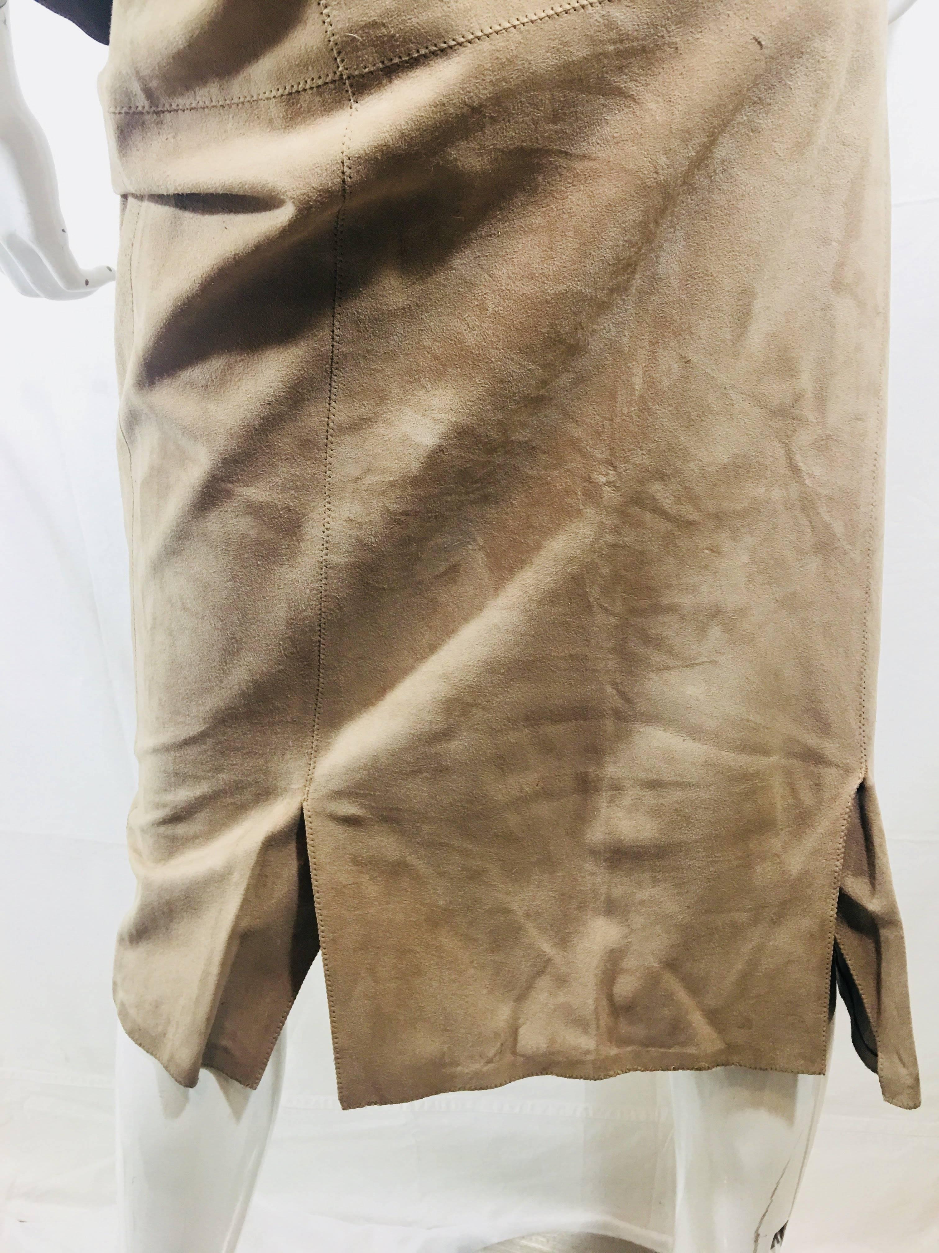 Vintage Roberto Cavalli Leather Vest and Skirt Set 1