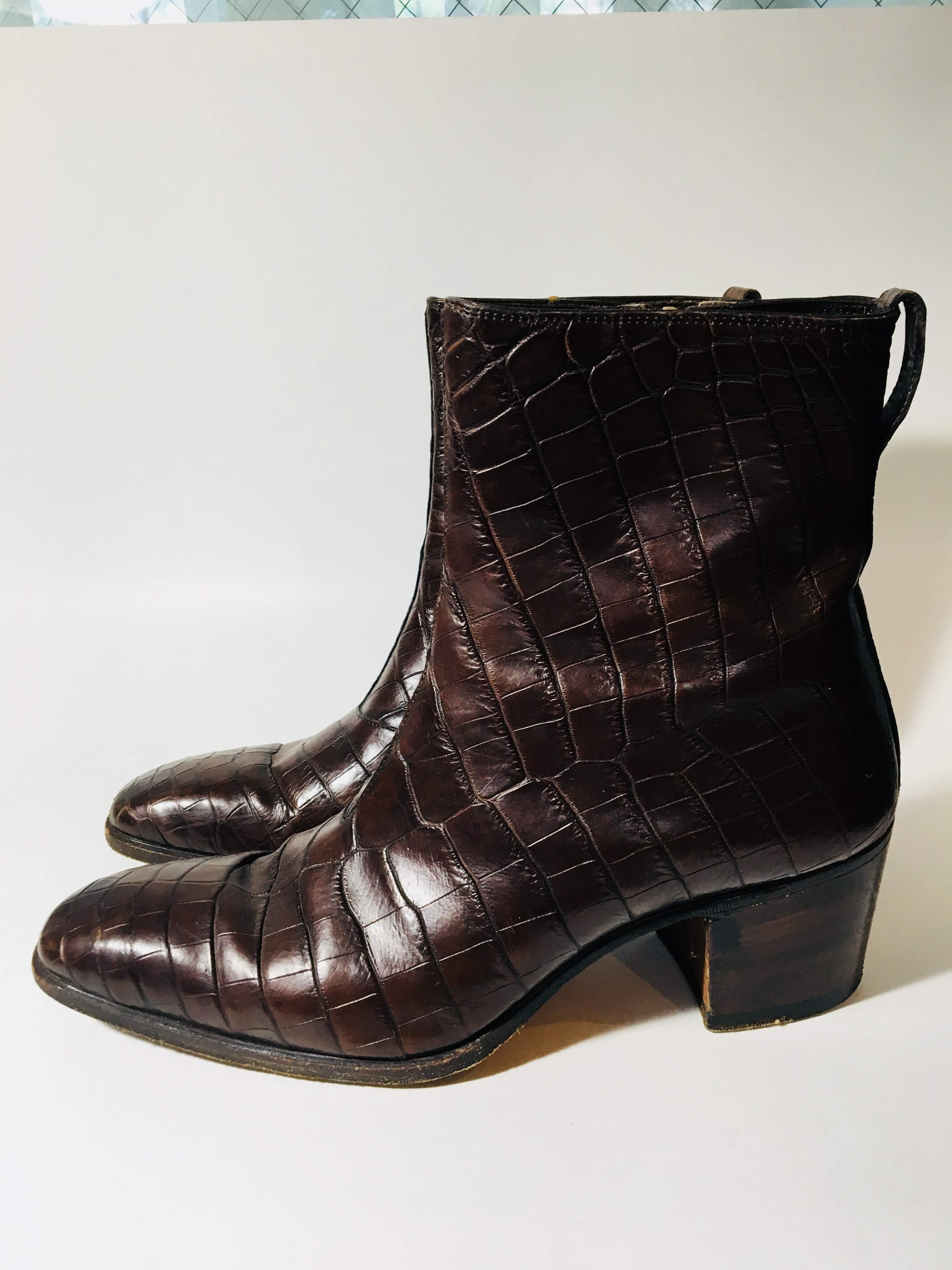 ysl crocodile boots