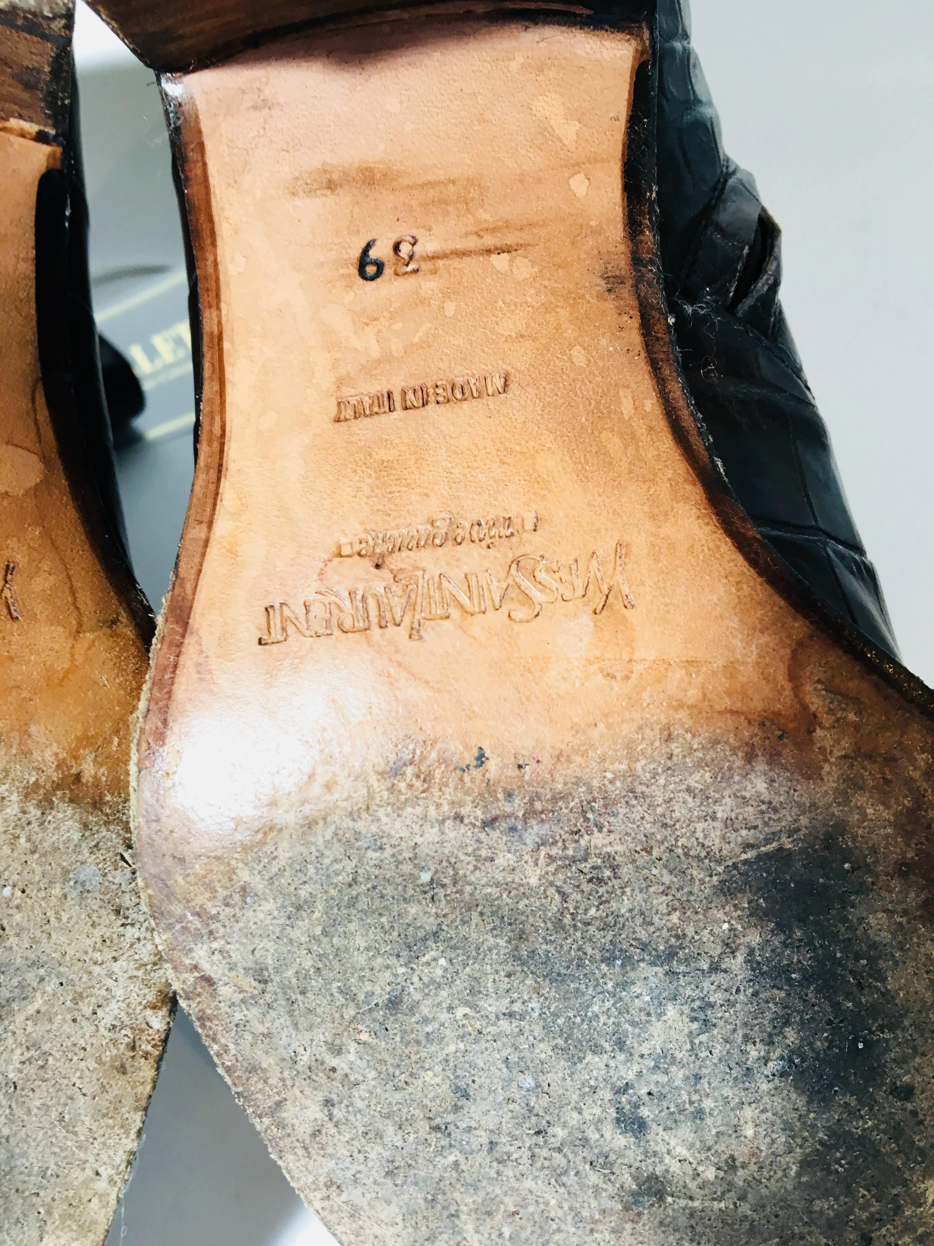 YSL Alligator Boots 1