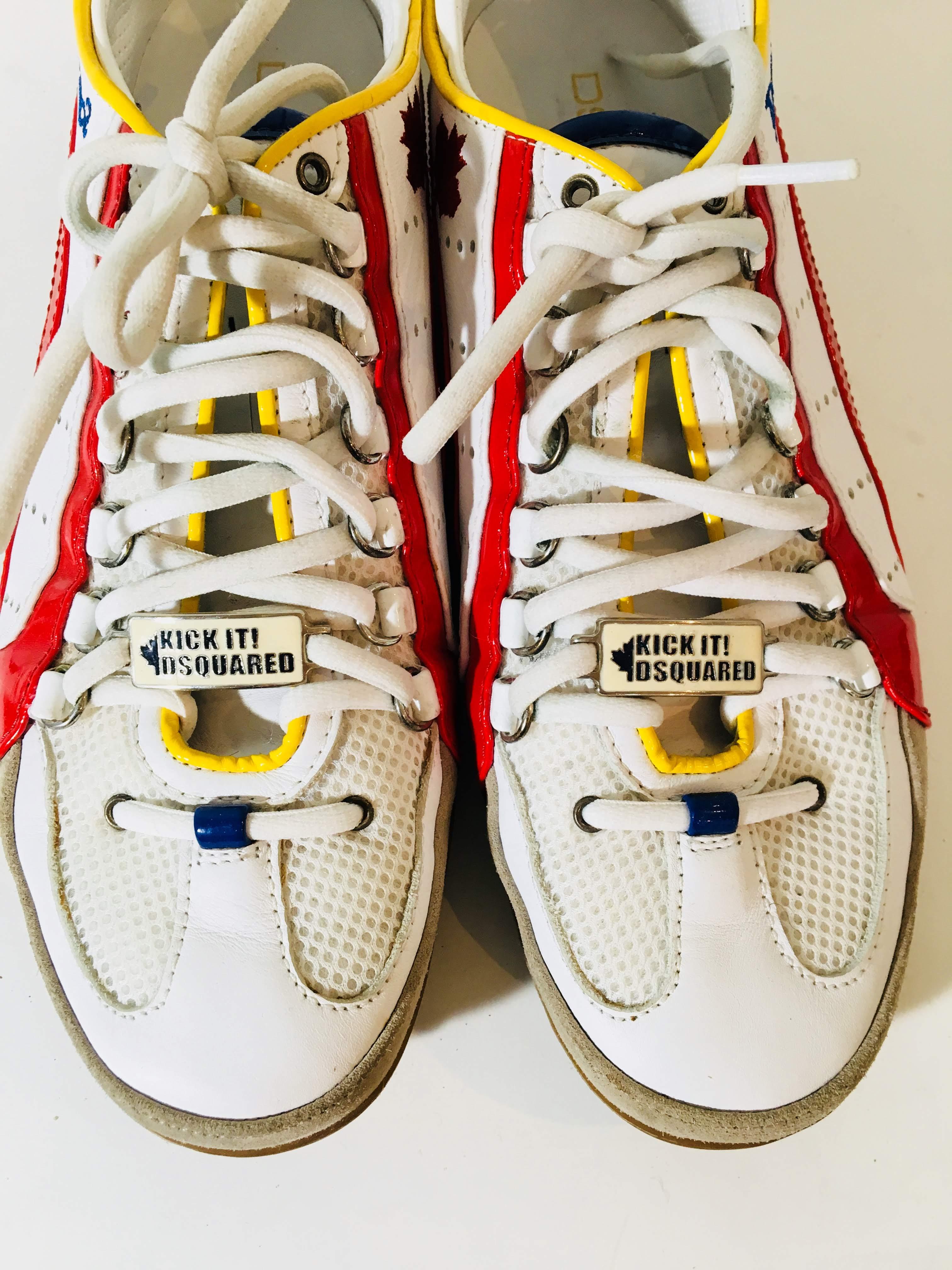 Mens DSquared Sneakers In Good Condition In Bridgehampton, NY
