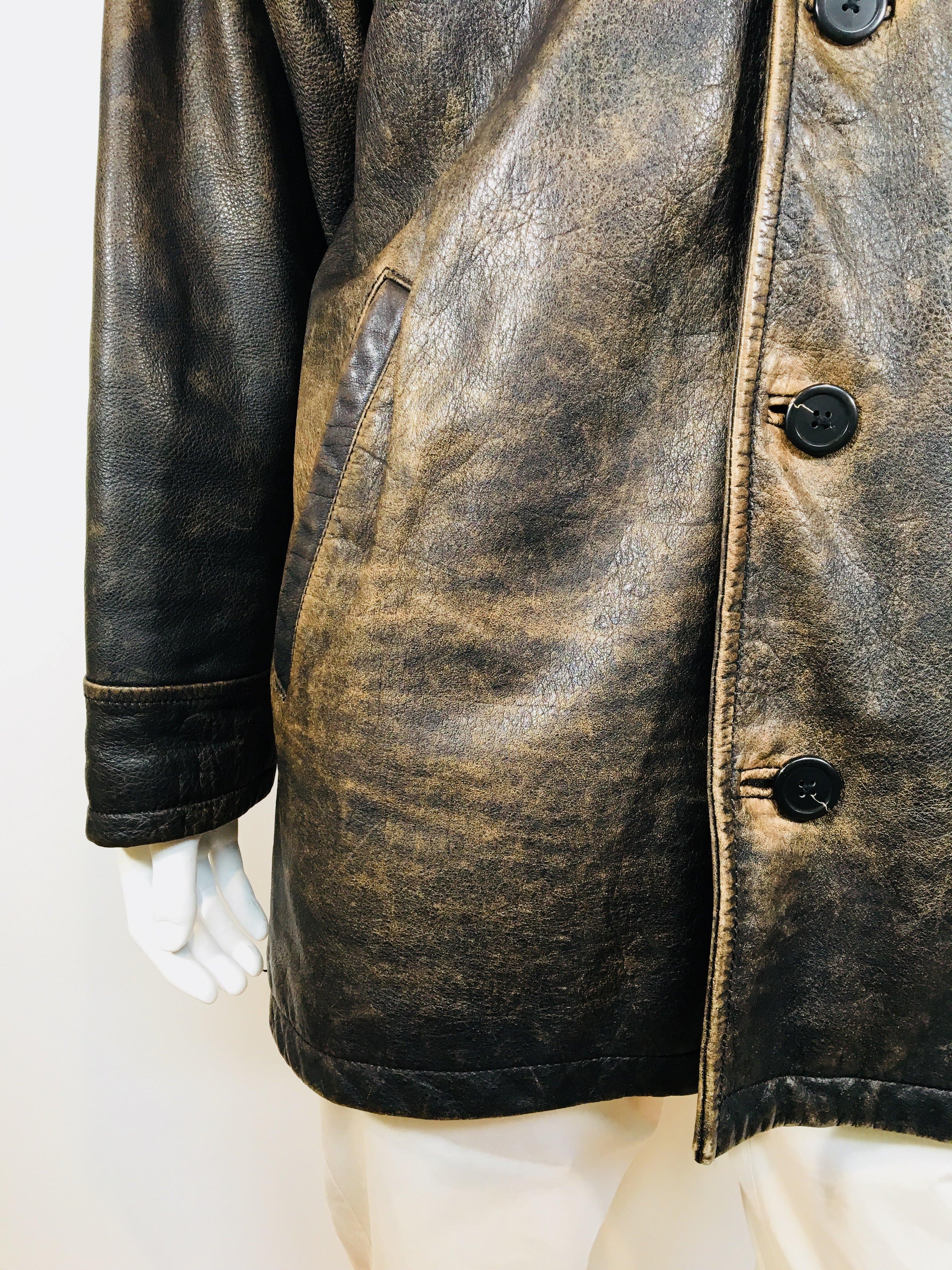 vintage andrew marc leather jacket