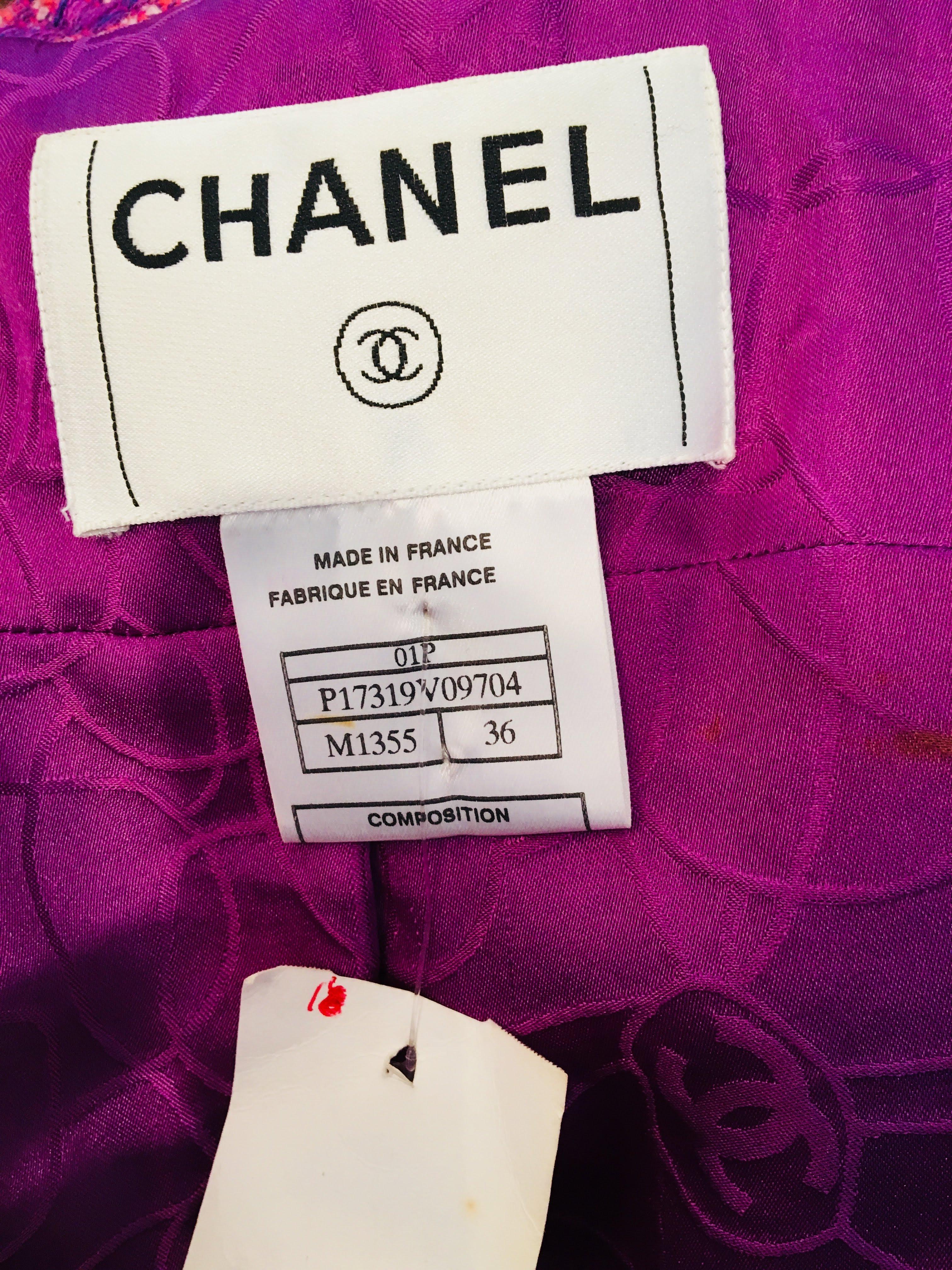 Chanel Lavender 2 PC Skirt And Jacket  10