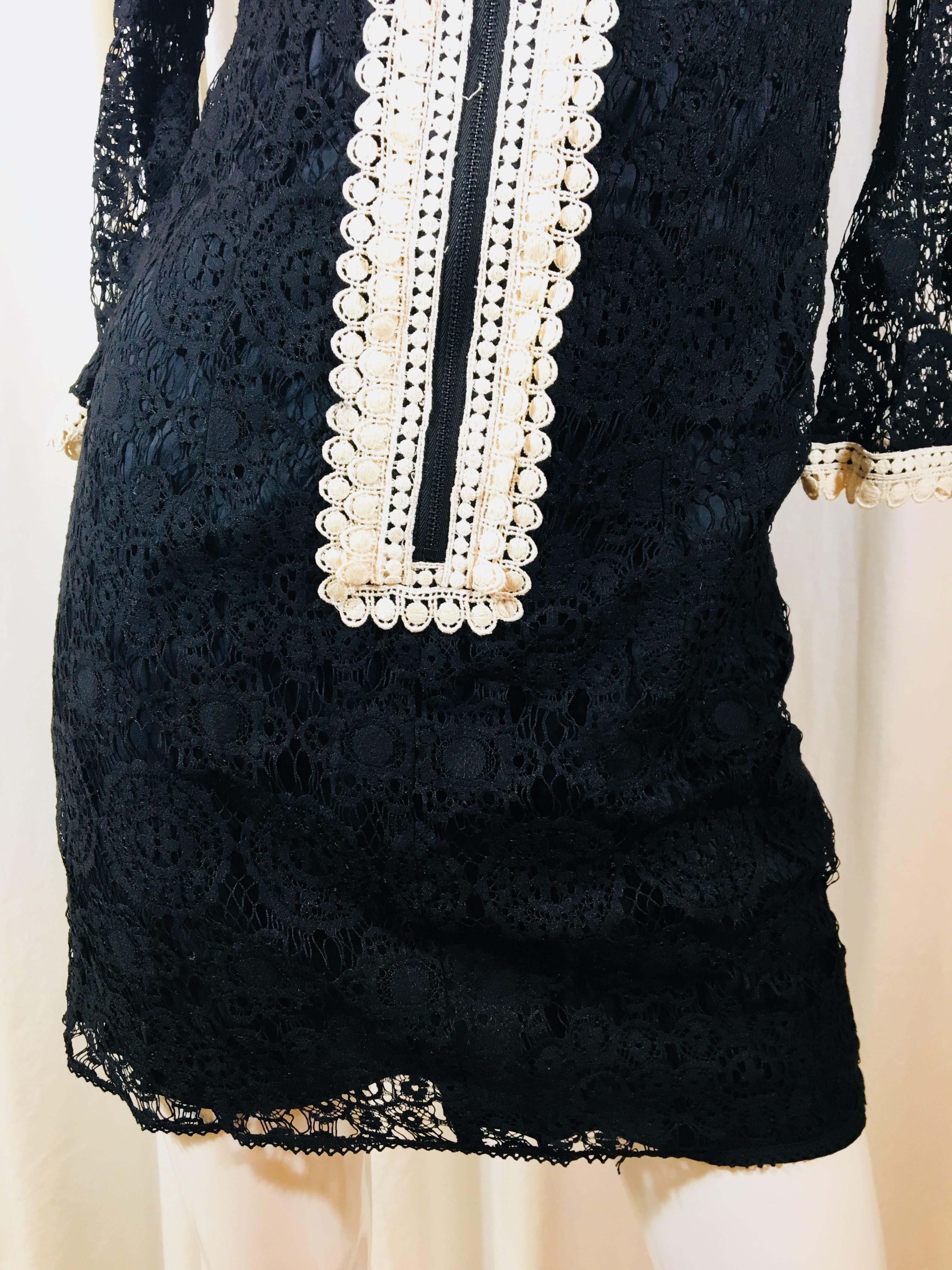 nanette lepore black lace dress