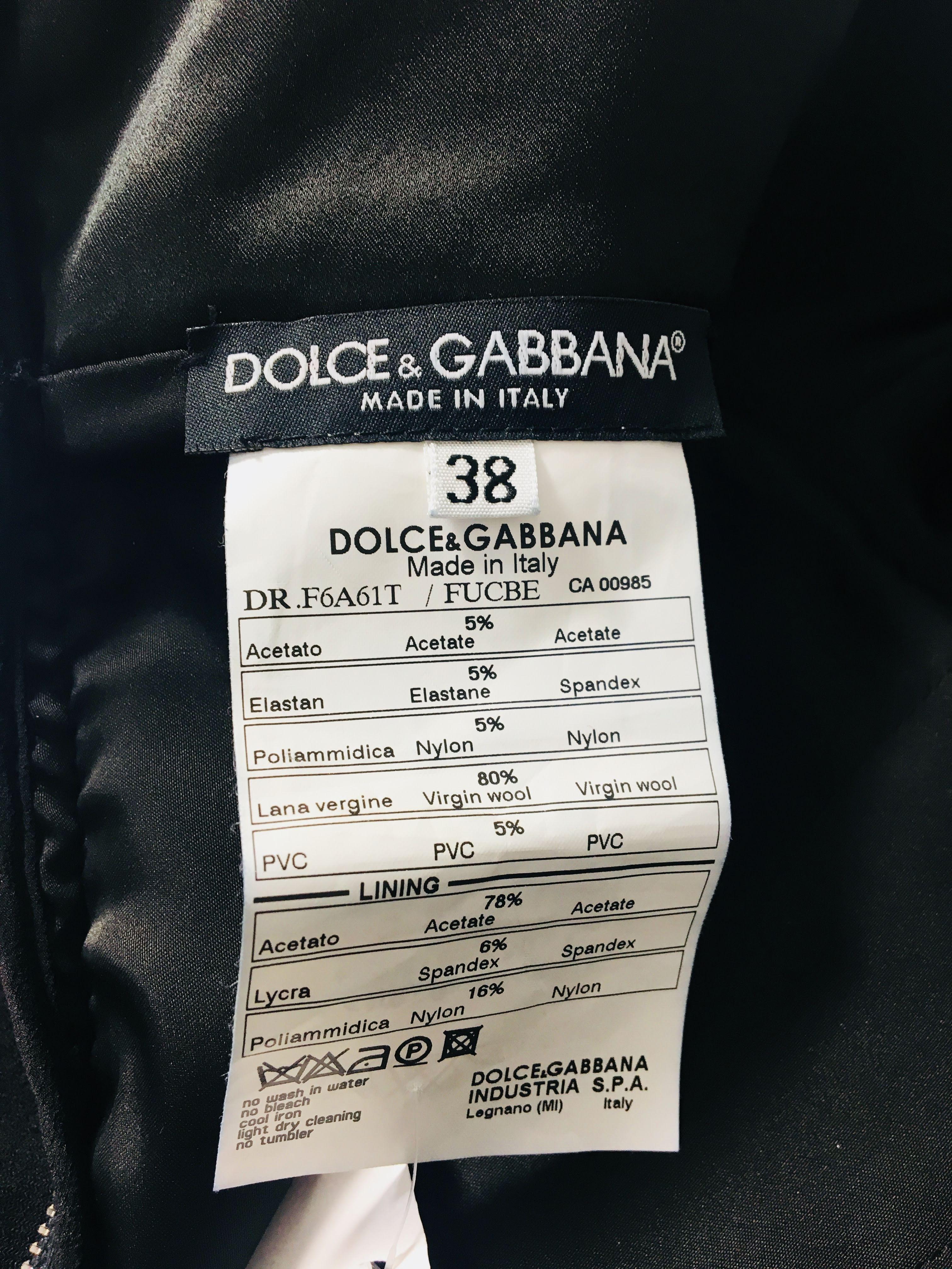 Dolce & Gabbana Black Sheath Dress 12