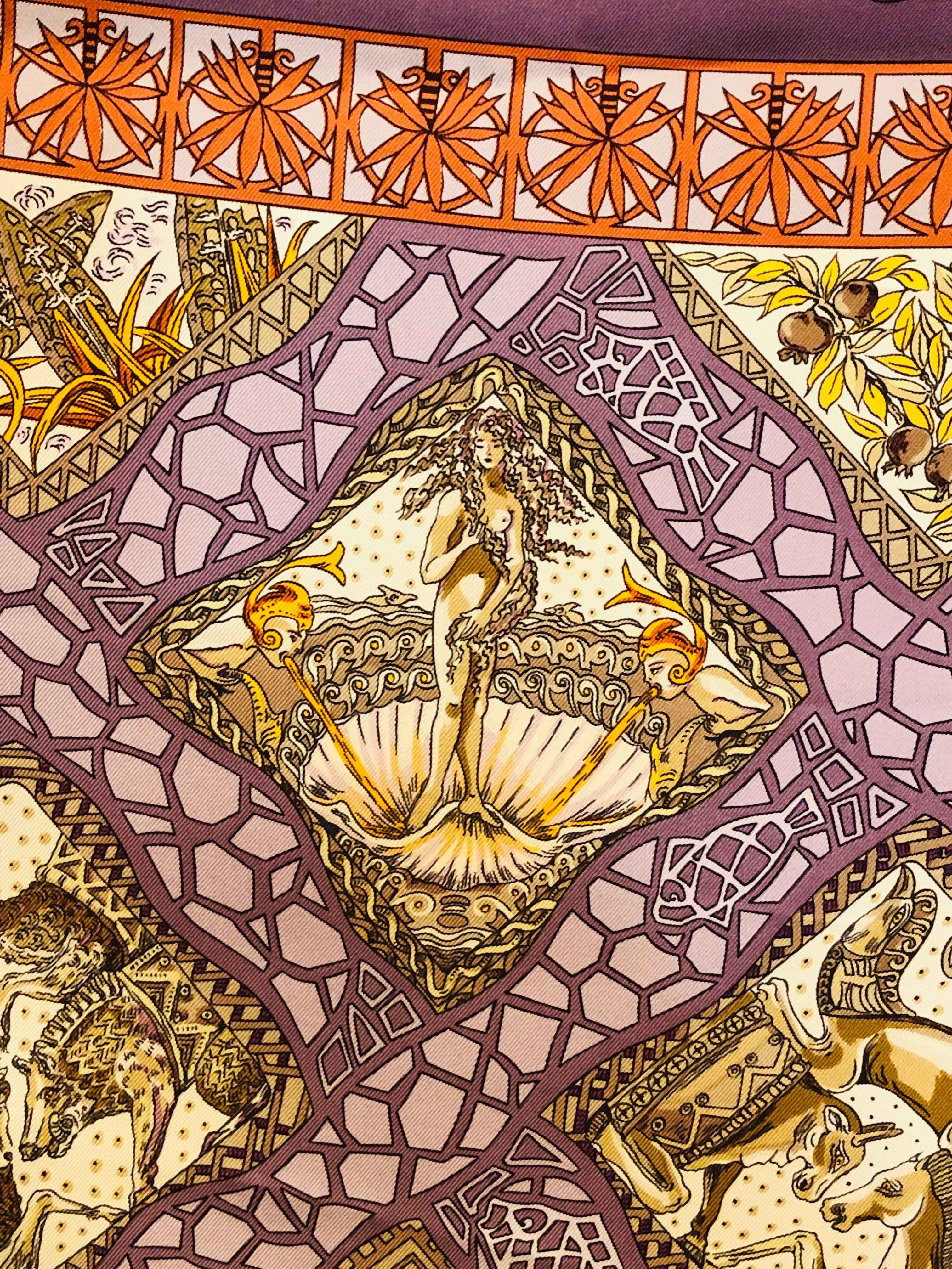 Women's or Men's Hermes Silk Scarf