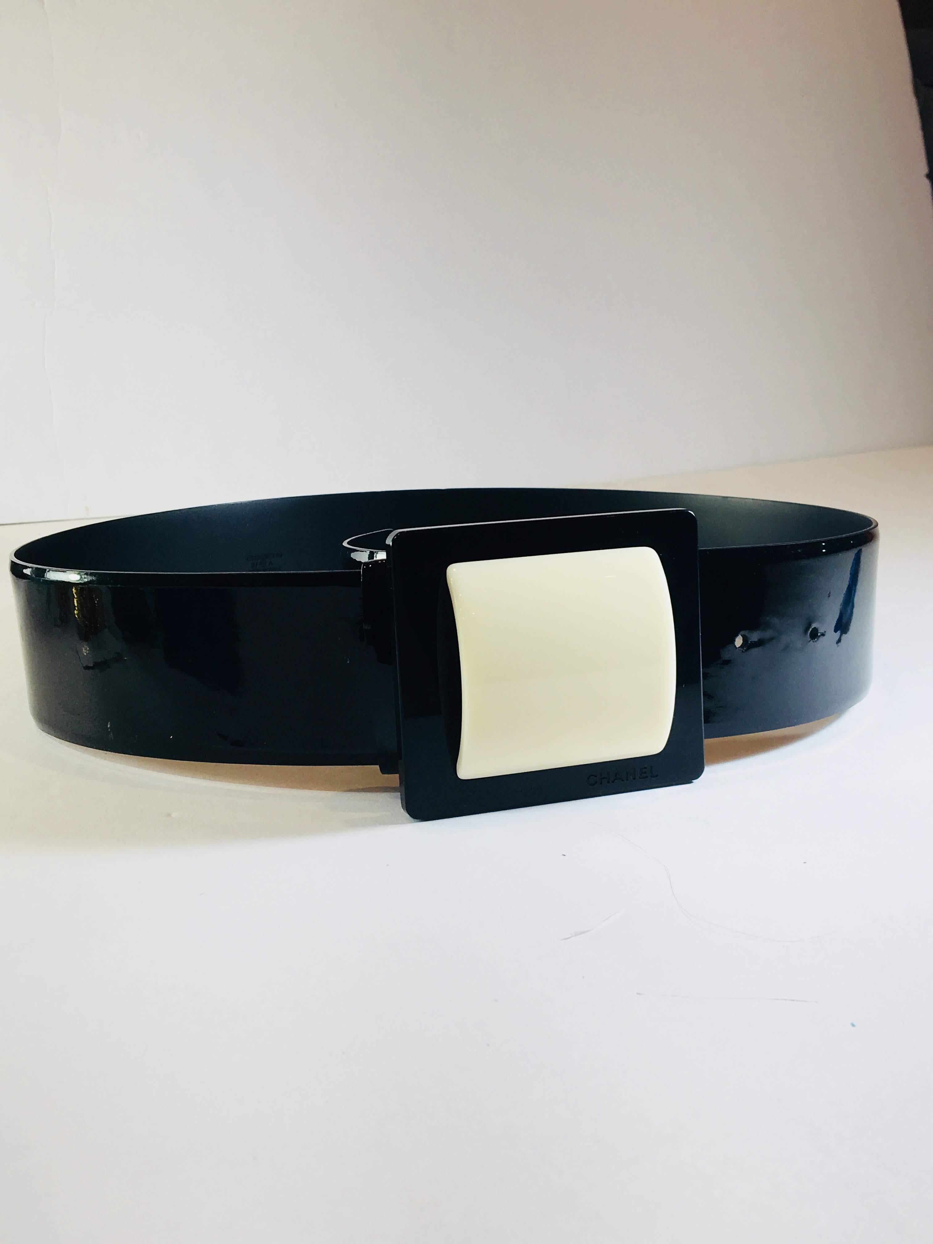 chanel leather belt