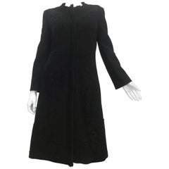 Prada Wool Floral Applique Coat