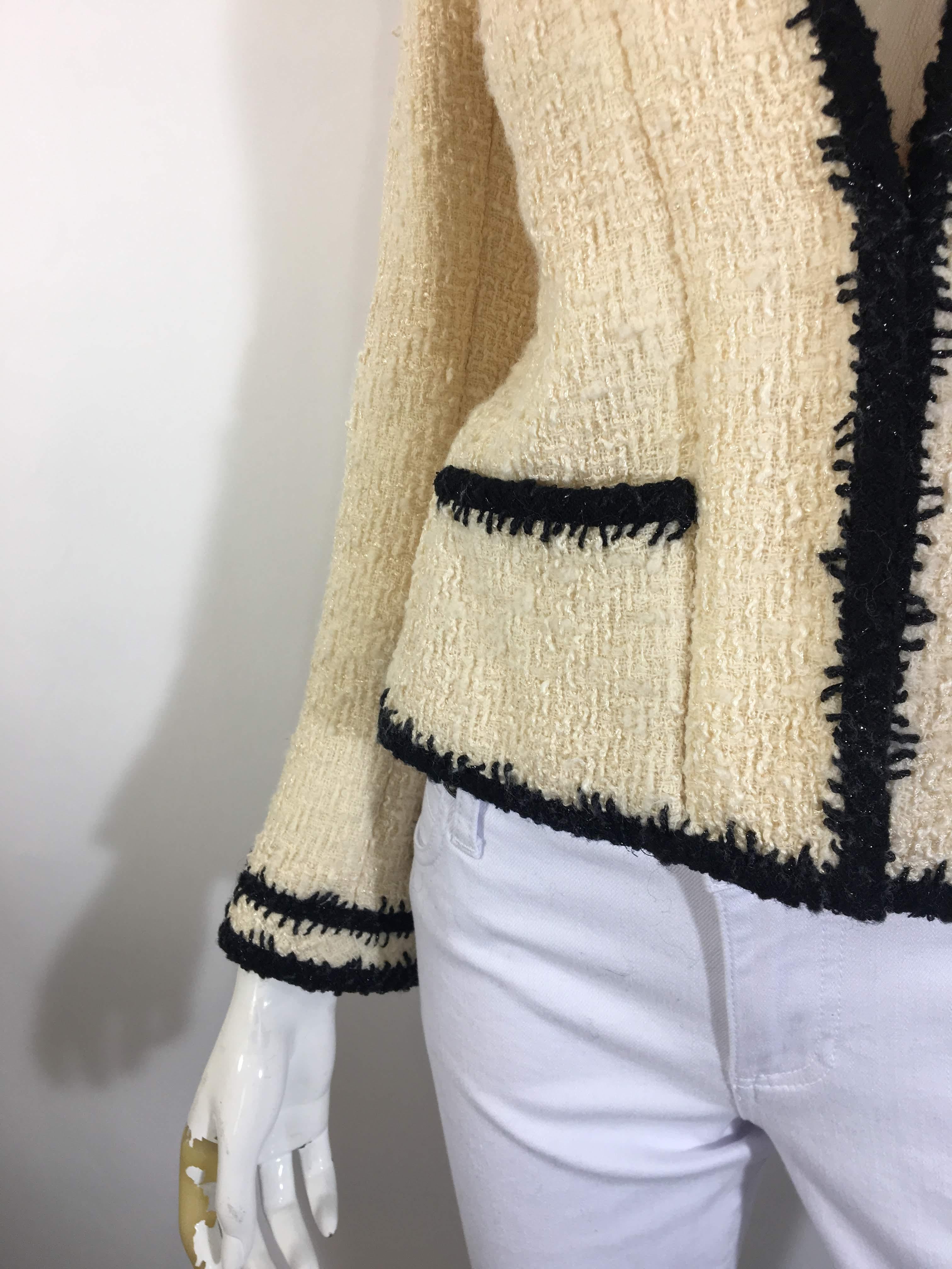 Women's Chanel Textured Wool Jacket 