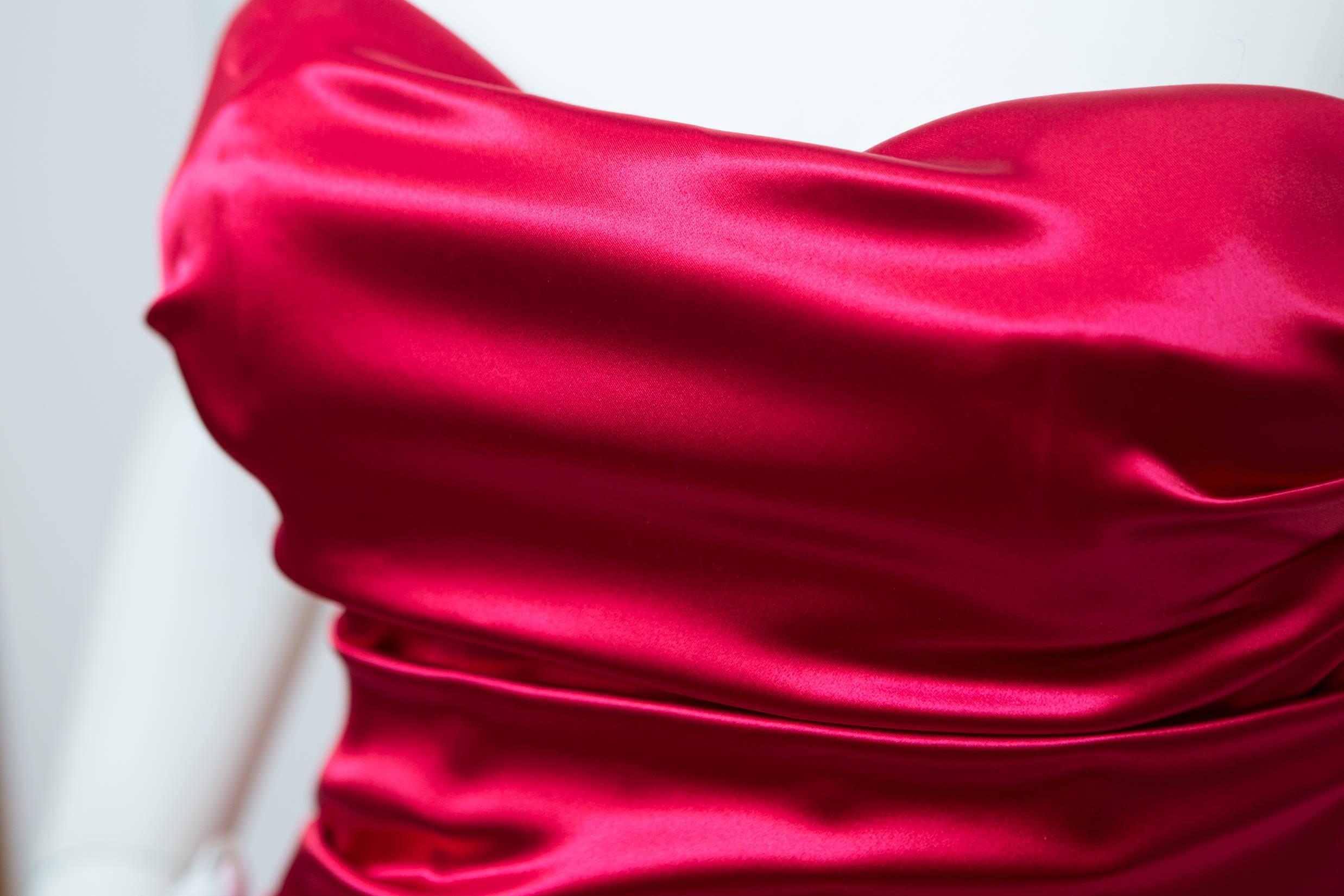 Dolce & Gabbana Silk Strapless Gown 1
