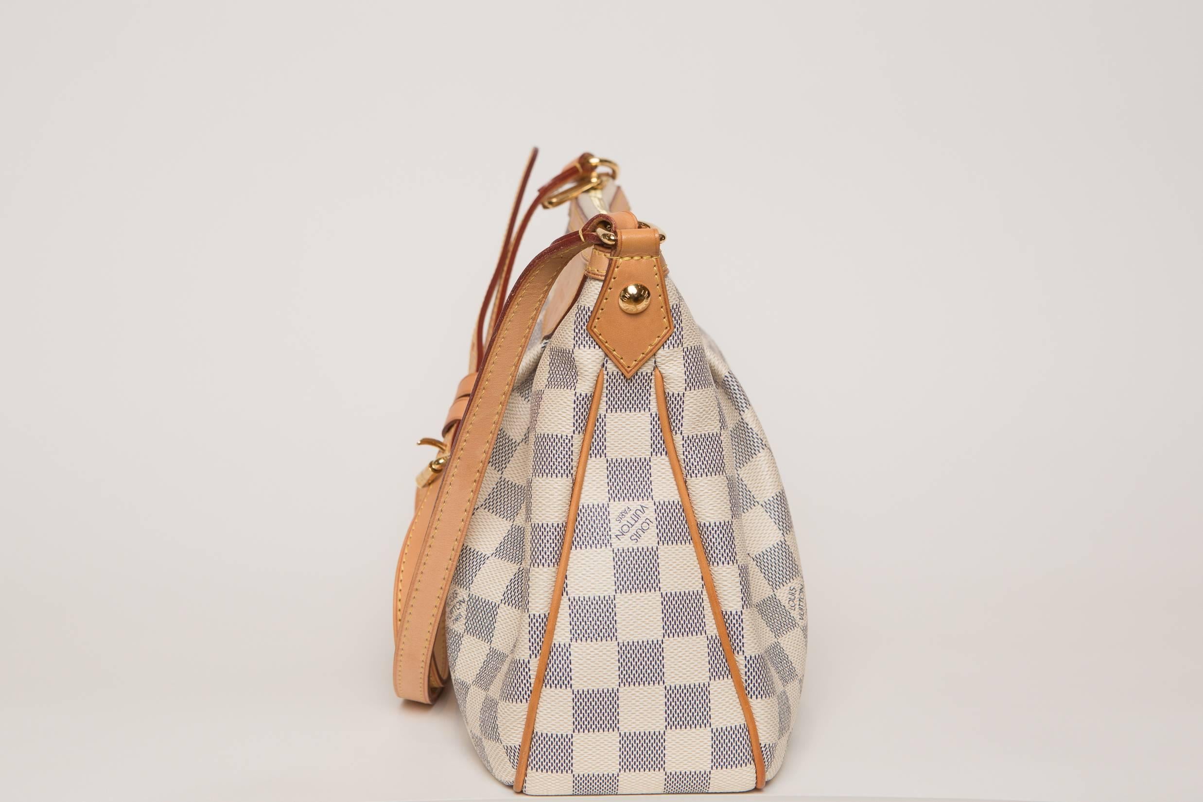 Women's Louis Vuitton Siracusa Damier Azur Shoulder Bag