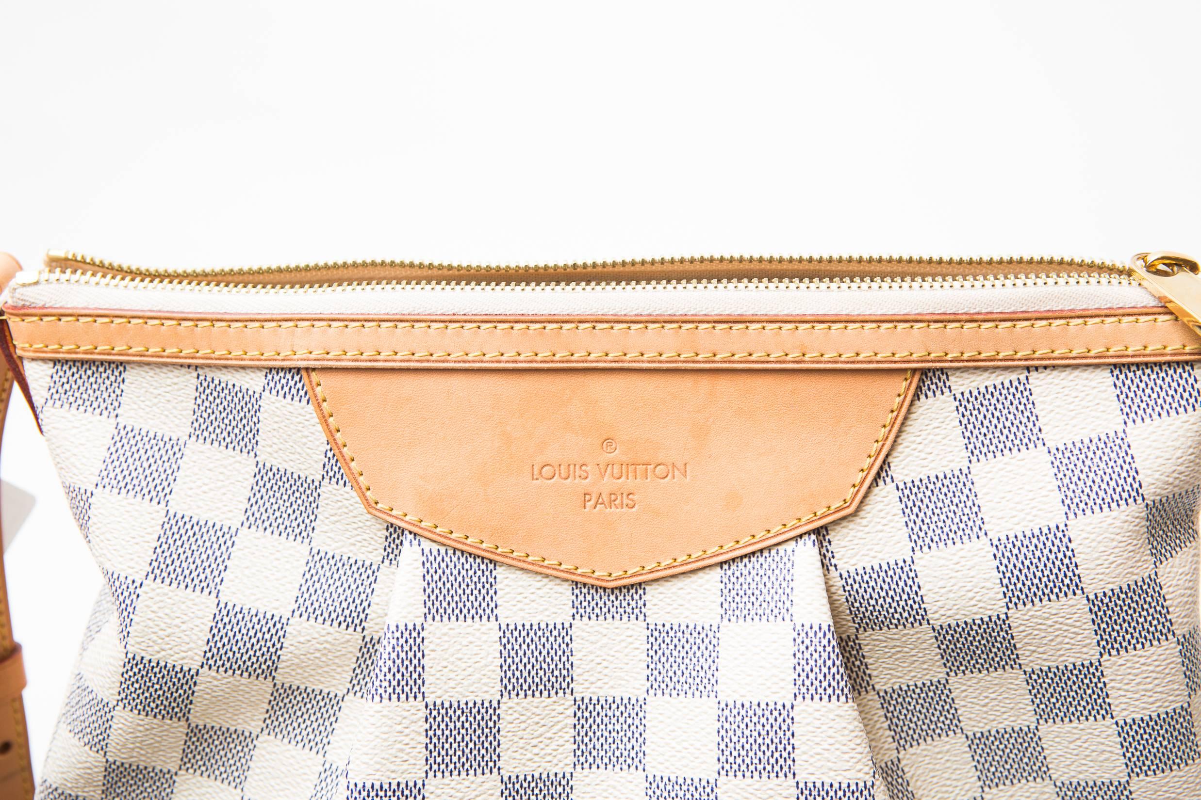 Louis Vuitton Siracusa Damier Azur Shoulder Bag 4