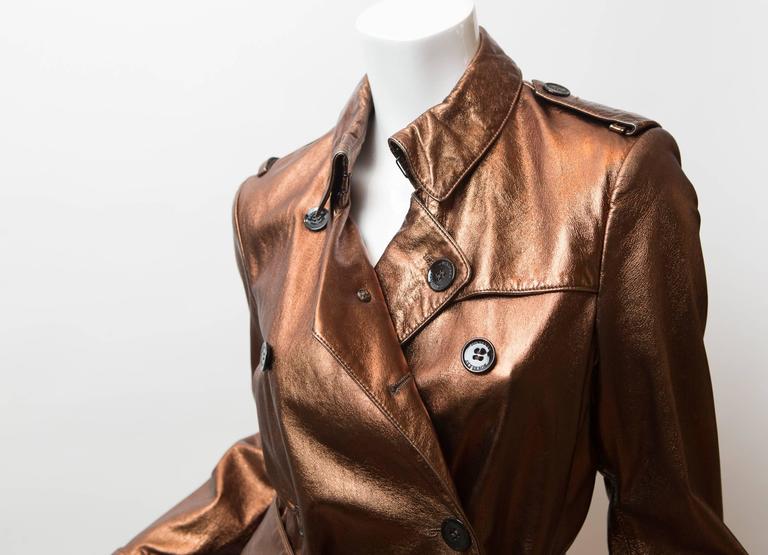 burberry metallic trench coat