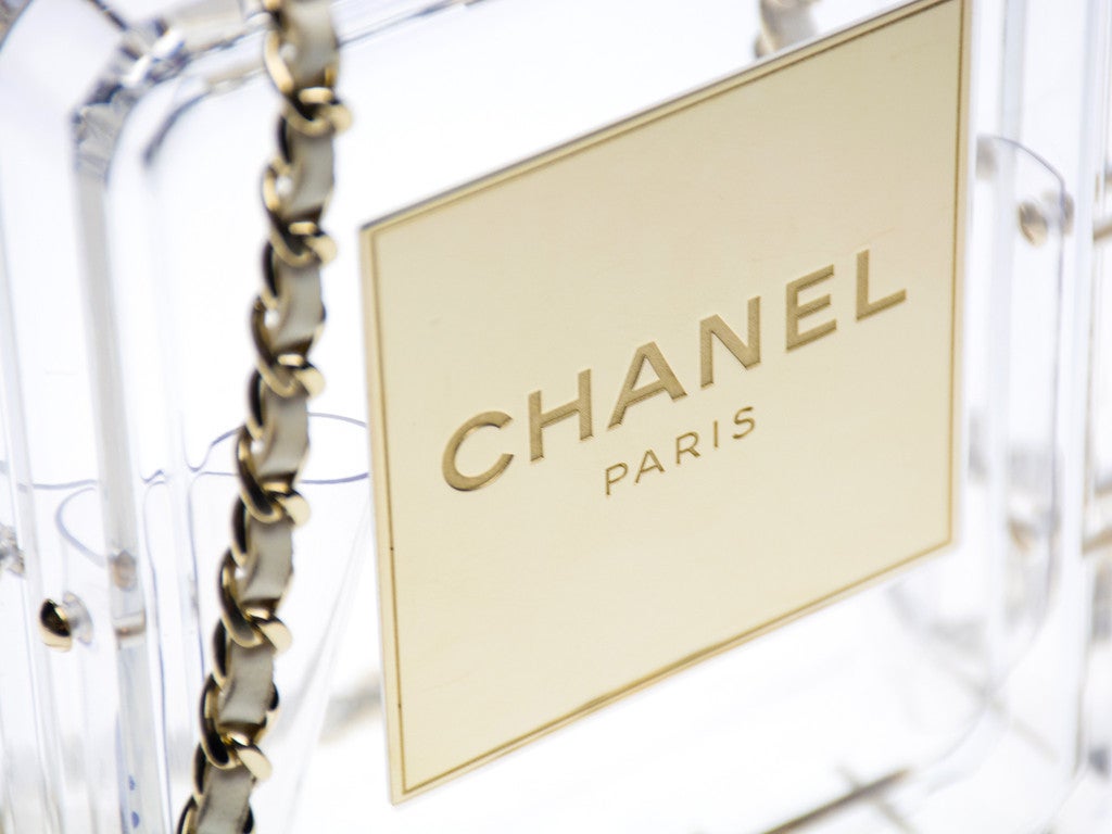 Chanel Lucite Perfume Bottle Bag For Sale at 1stDibs