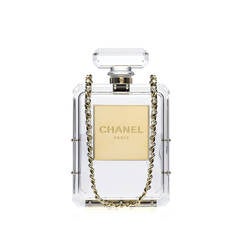 Chanel Lucite Perfume Bottle Bag For Sale at 1stDibs | chanel perfume  bottle purse, chanel perfume clutch, chanel bottle purse