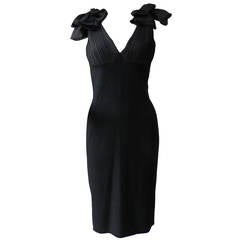 Balenciaga Black Dress with Bows
