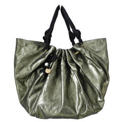 Lanvin Large Polisson Metallic Tote Bag