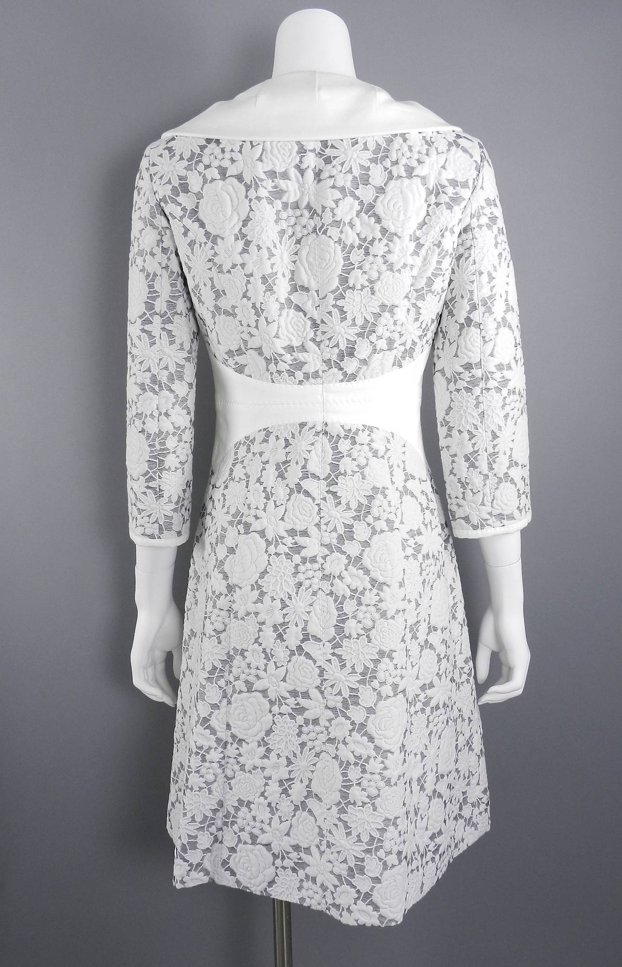 Women's Louis Vuitton White Cotton Floral Jacket