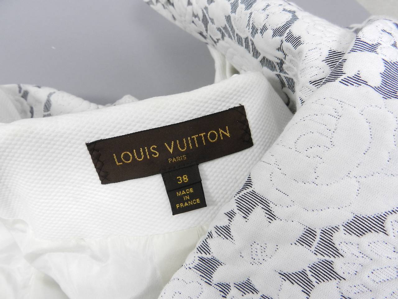 Louis Vuitton White Cotton Floral Jacket 3