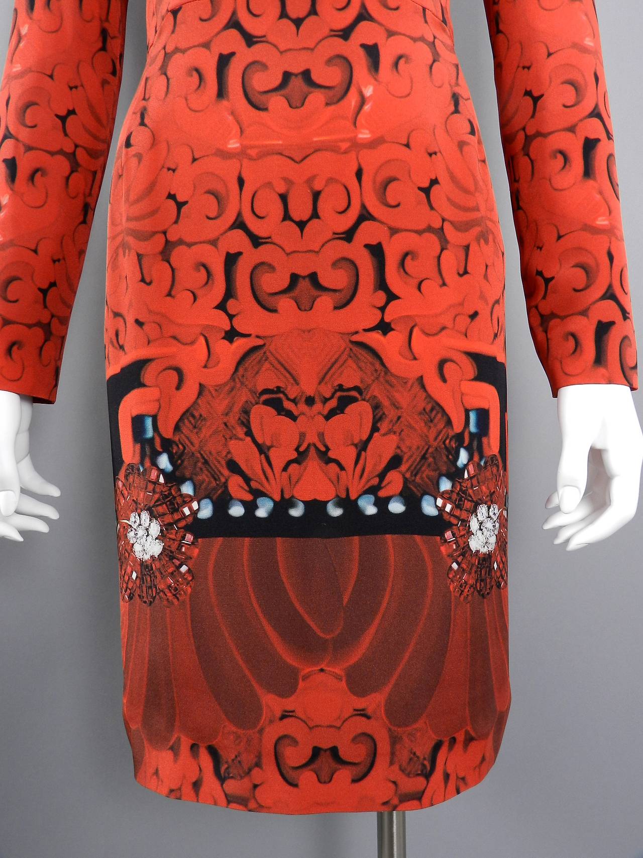 Mary Katrantzou 2012 Red Typewriter Dress 1