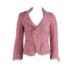 Junya Watanabe Comme des Garcons Pink Tweed Jacket