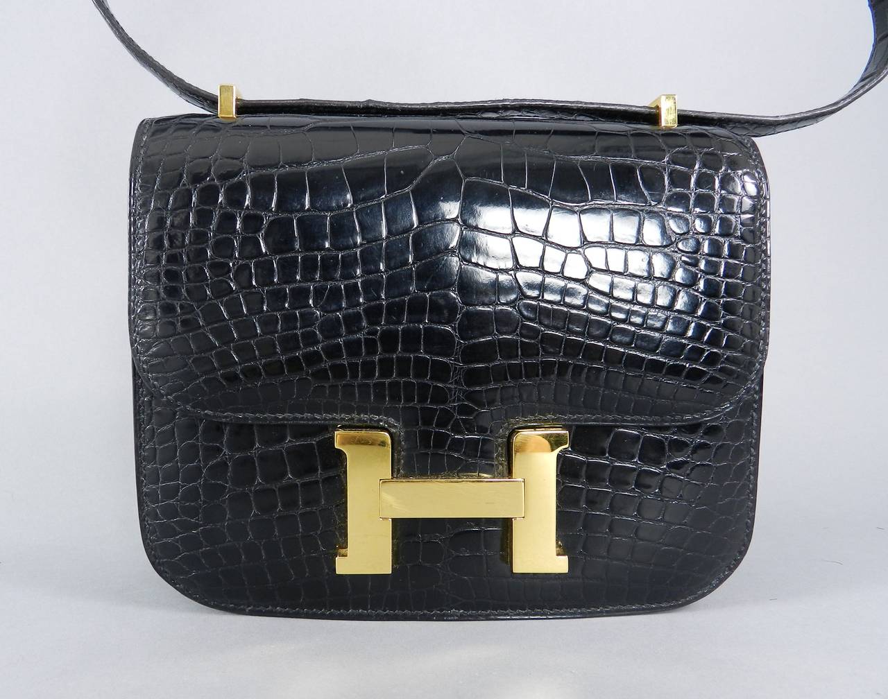 Hermes Vintage 1992 Alligator Constance Mini 18cm 6