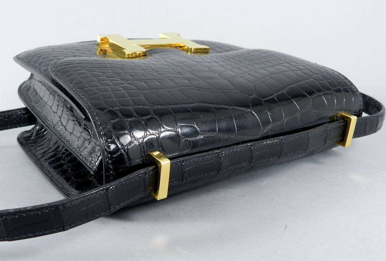 Hermes Vintage 1992 Alligator Constance Mini 18cm 2