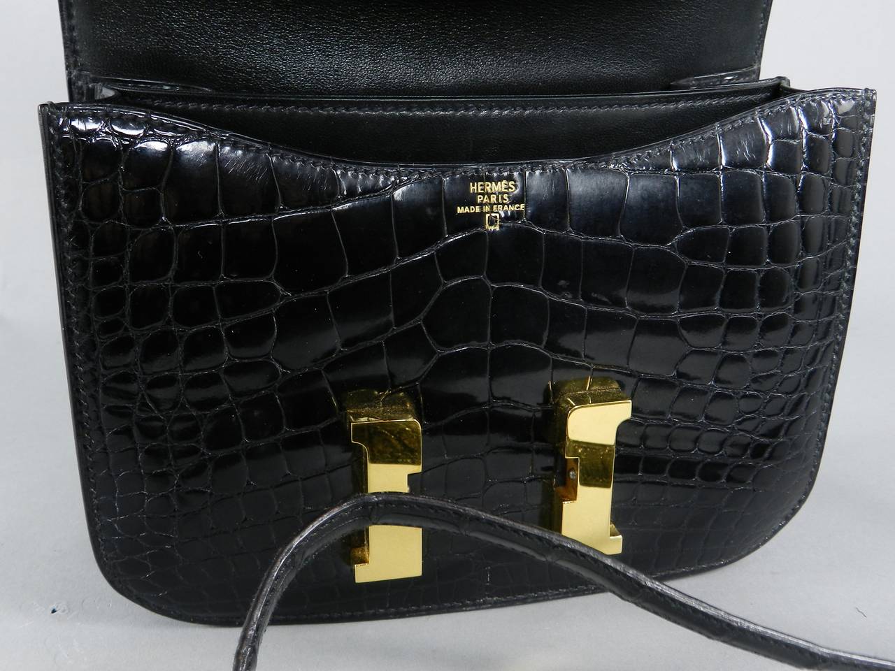Hermes Vintage 1992 Alligator Constance Mini 18cm 1