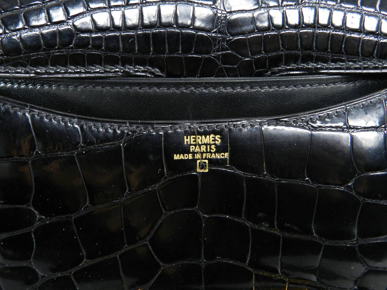 Hermes Vintage 1992 Alligator Constance Mini 18cm 4