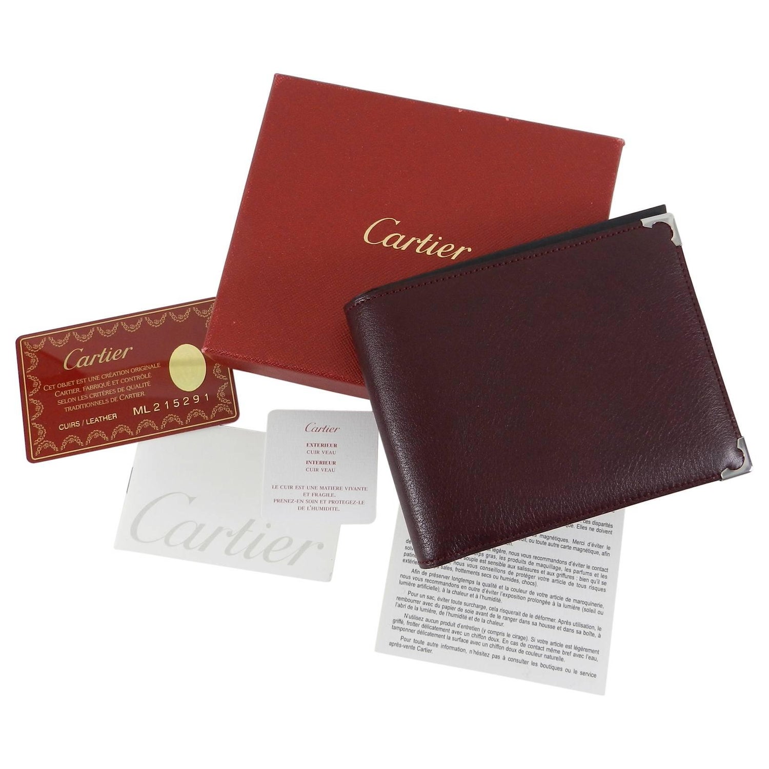 Cartier Bifold Wallet - 2 For Sale on 1stDibs