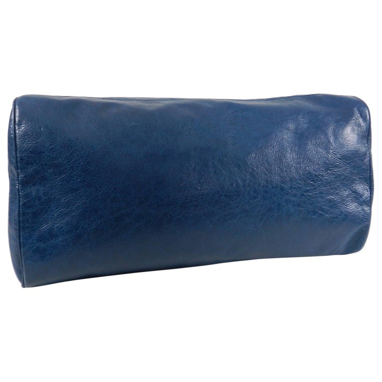 Louis Vuitton Blue Leather Bandana Keepall Bandouliere 55 Duffle 5577lk67s