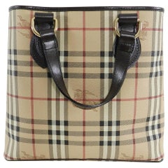 Burberry Haymarket Small Tote Bag
