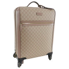 Gucci GG Supreme Monogram 4 Wheel Carry-on Luggage - Winter Rose