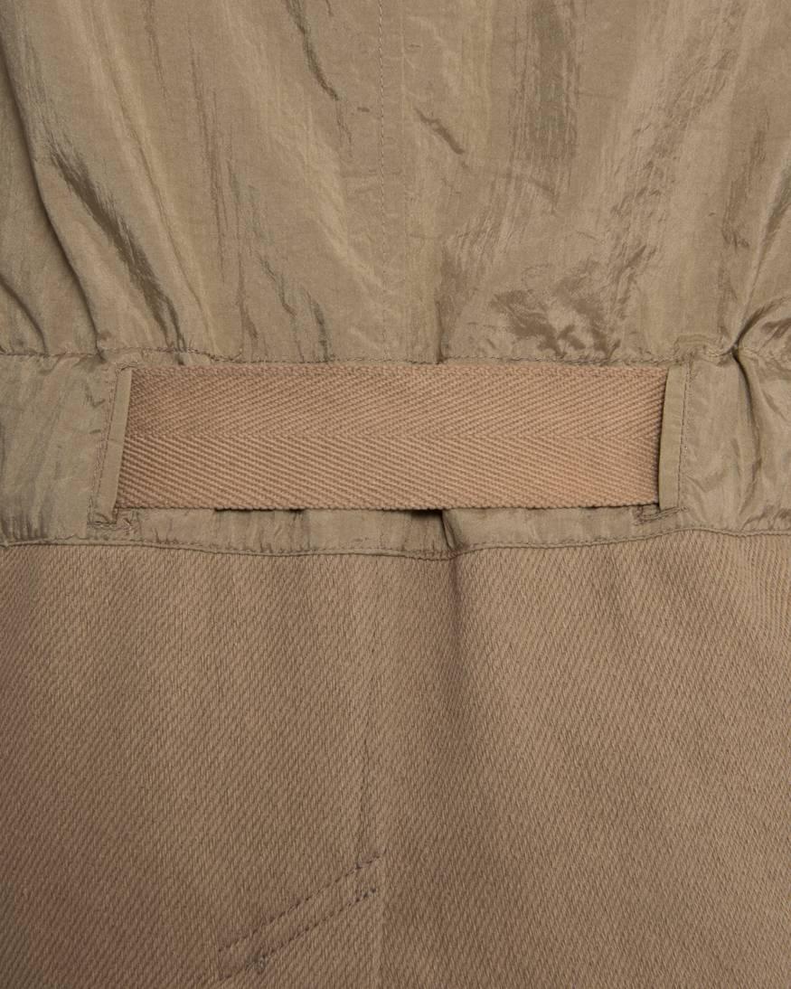 Issey Miyake Vintage 1980’s Cotton/ Nylon Tan Skirt Suit  1