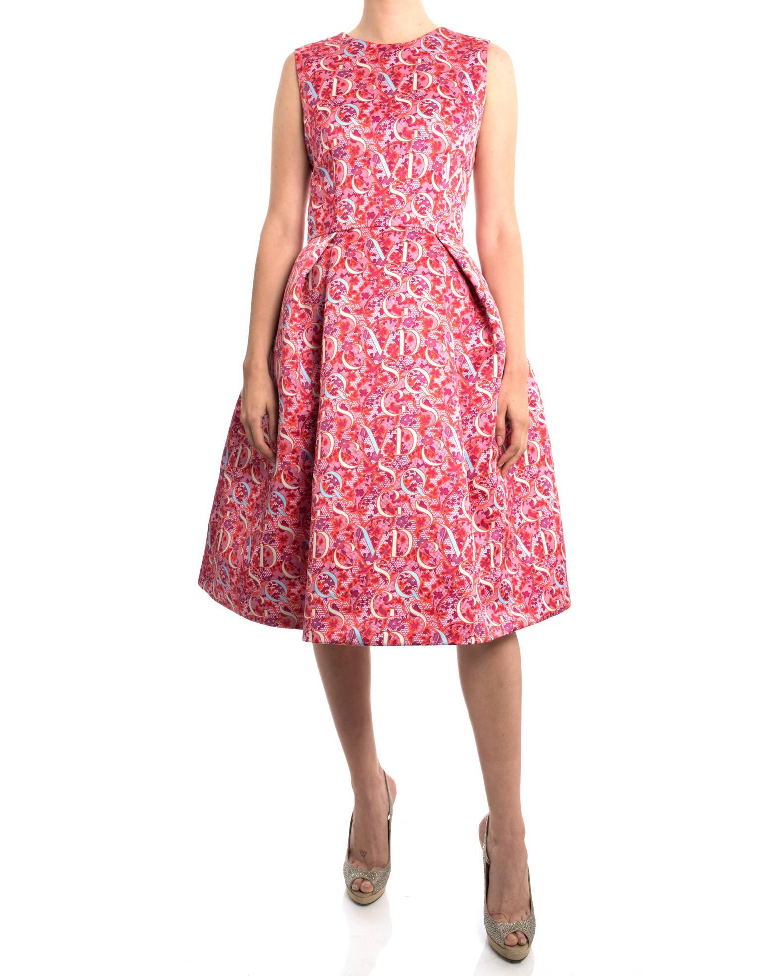 Women's Mary Katrantzou Pink Alphabet Cocktail Dress 