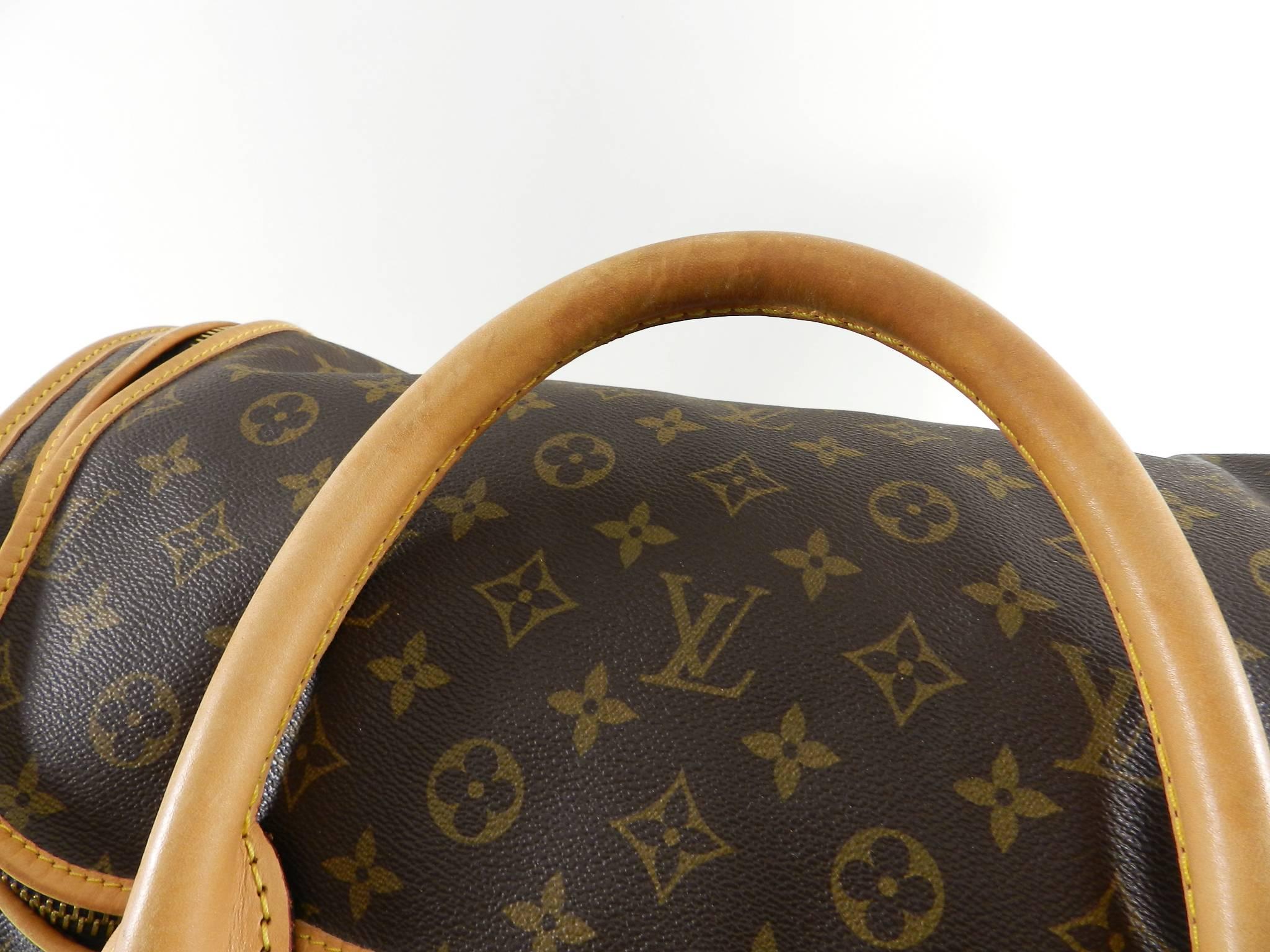 Louis Vuitton Monogram Canvas Sac Chien Train Case Bag 4