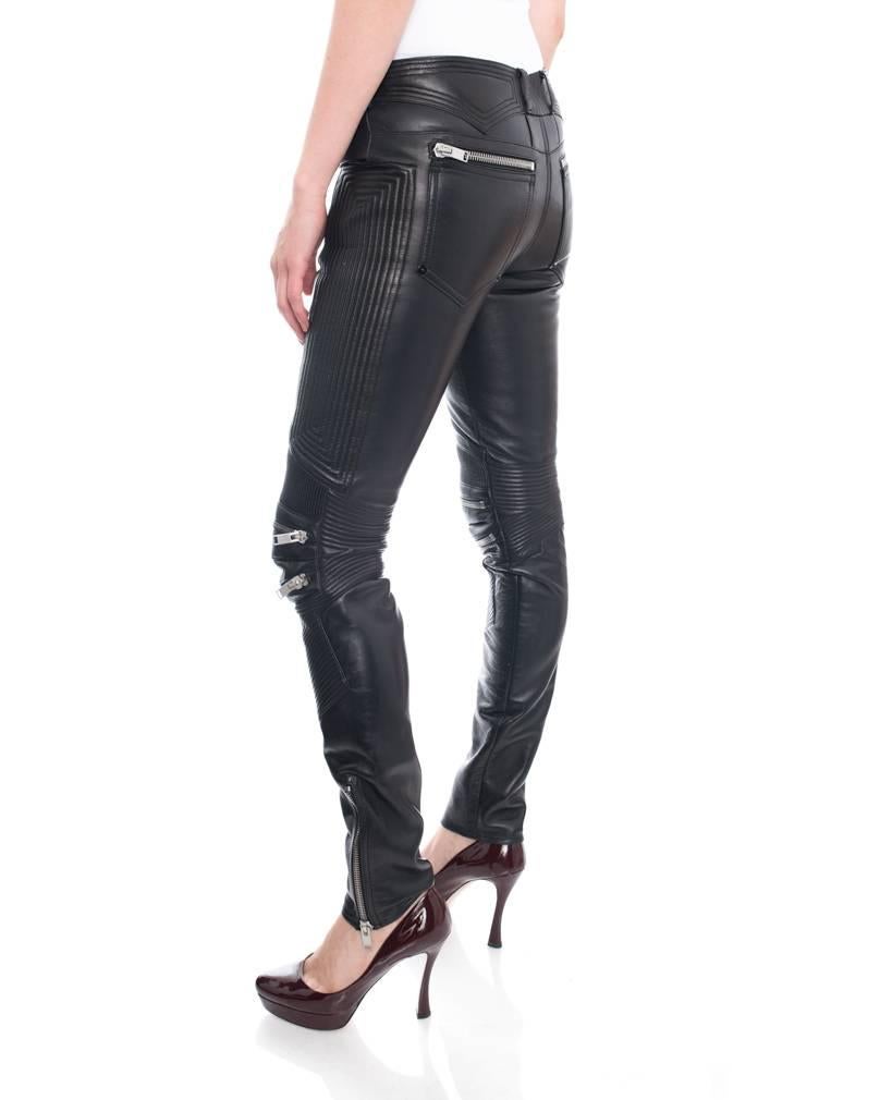 ysl zipper jeans