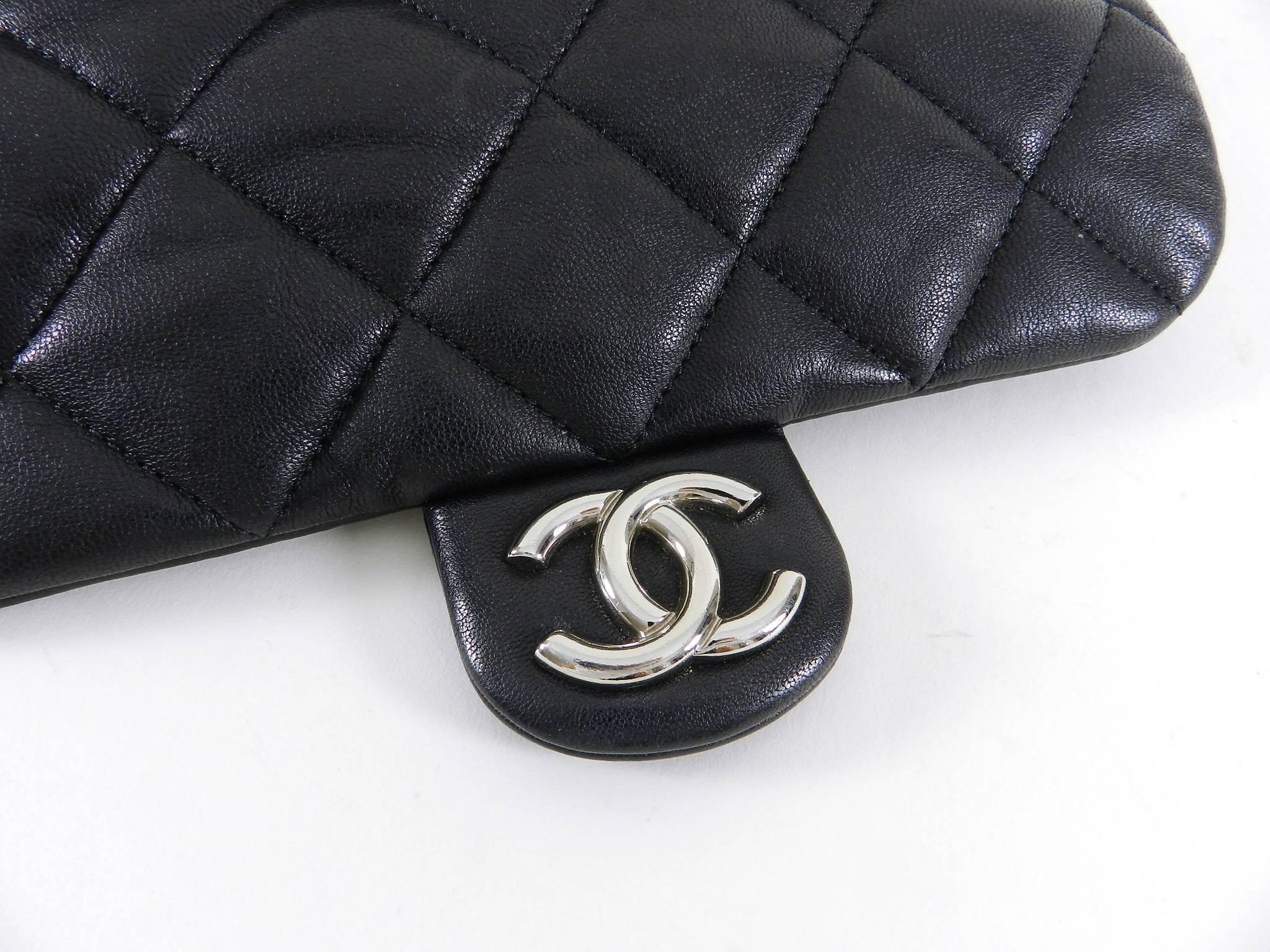 Chanel Cruise 2011 black lambskin Quilt “Chain Around” Flap Bag 4