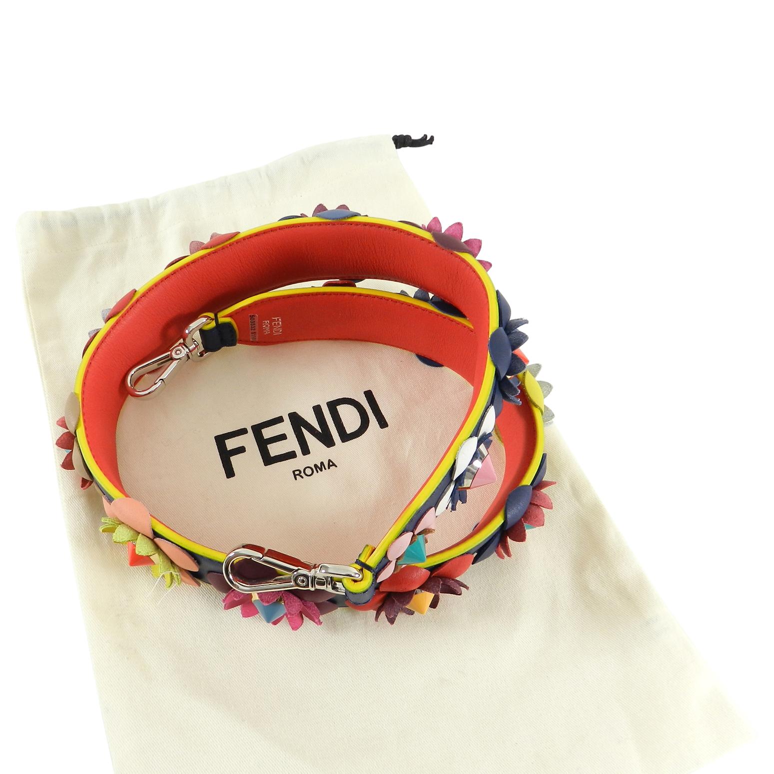 Fendi Spring 2016 Runway Strap You Flowerland Bag Strap In New Condition In Toronto, ON
