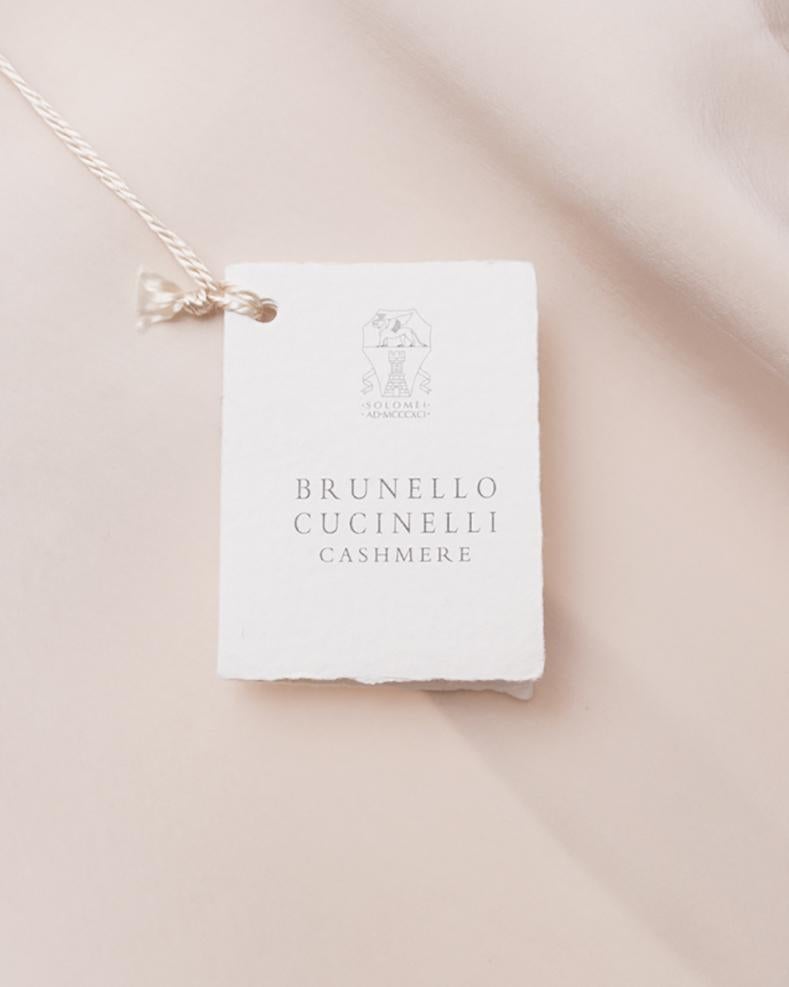 Brunello Cucinelli Off White Vest with Chain Bead Trim  1